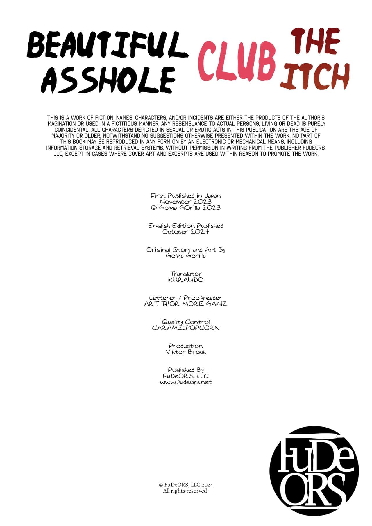[Kurogoma Seizou Koujou (Goma Gorilla)] Shiriana Benjo Kayu | Beautiful Asshole Club the Itch [English] [FuDeORS] [Decensored] page 53