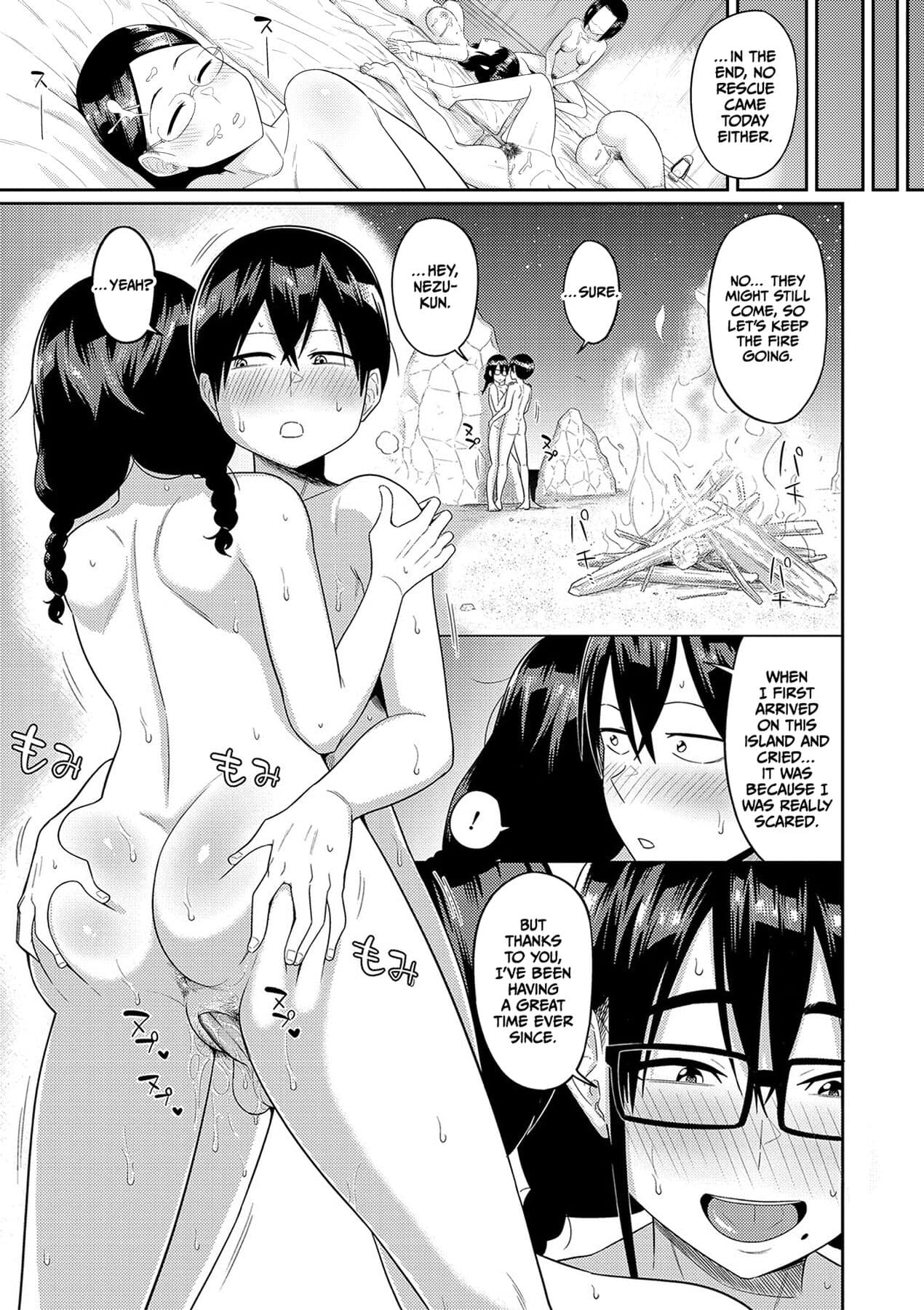 [Makosho] Mujintou de, SEX ni Kyoumi Shinshin na Dosukebe Inkya Joshi-tachi to Harem Life [English] [CulturedCommissions] [Decensored] [Digital] page 102