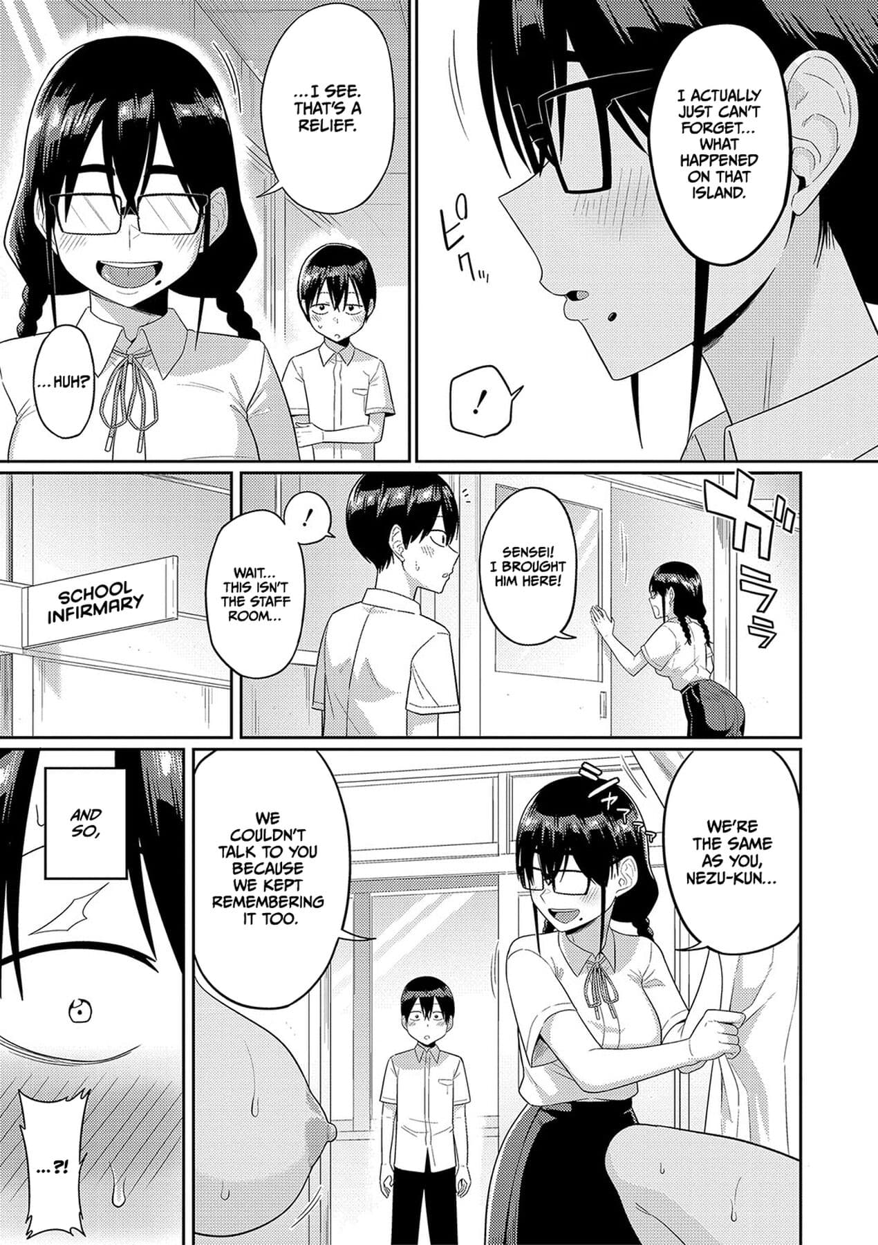 [Makosho] Mujintou de, SEX ni Kyoumi Shinshin na Dosukebe Inkya Joshi-tachi to Harem Life [English] [CulturedCommissions] [Decensored] [Digital] page 106