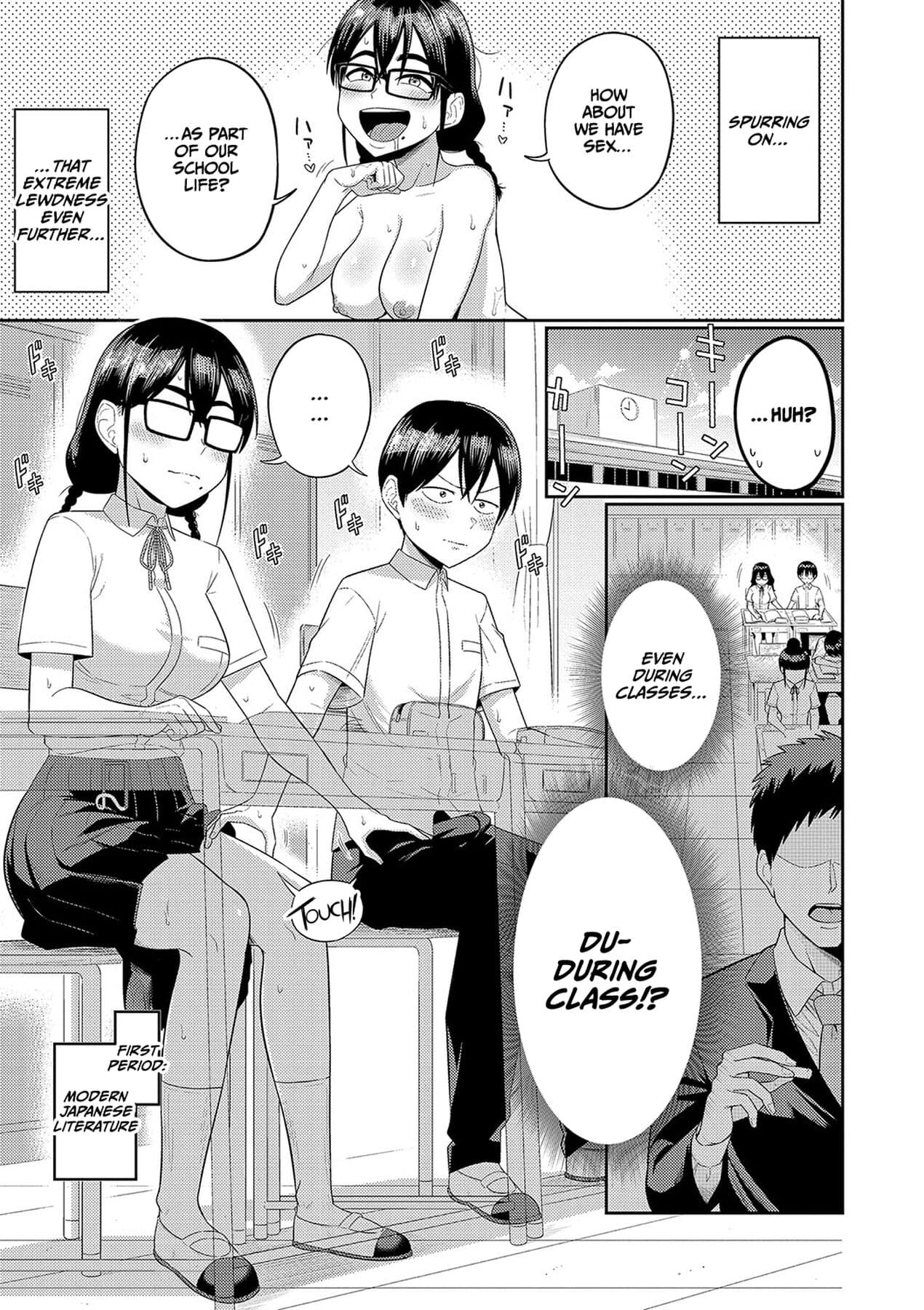 [Makosho] Mujintou de, SEX ni Kyoumi Shinshin na Dosukebe Inkya Joshi-tachi to Harem Life [English] [CulturedCommissions] [Decensored] [Digital] page 112