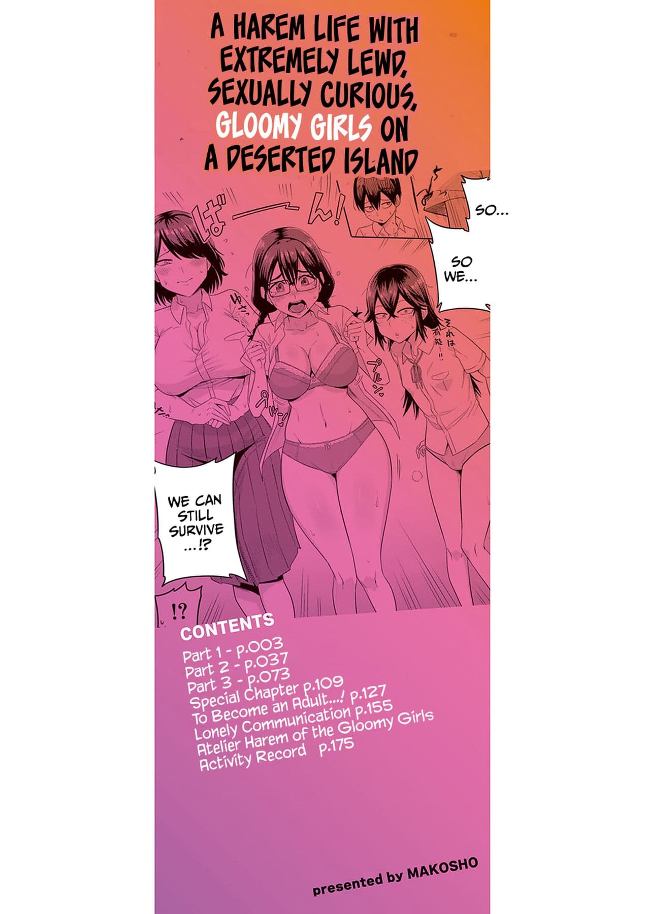 [Makosho] Mujintou de, SEX ni Kyoumi Shinshin na Dosukebe Inkya Joshi-tachi to Harem Life [English] [CulturedCommissions] [Decensored] [Digital] page 3