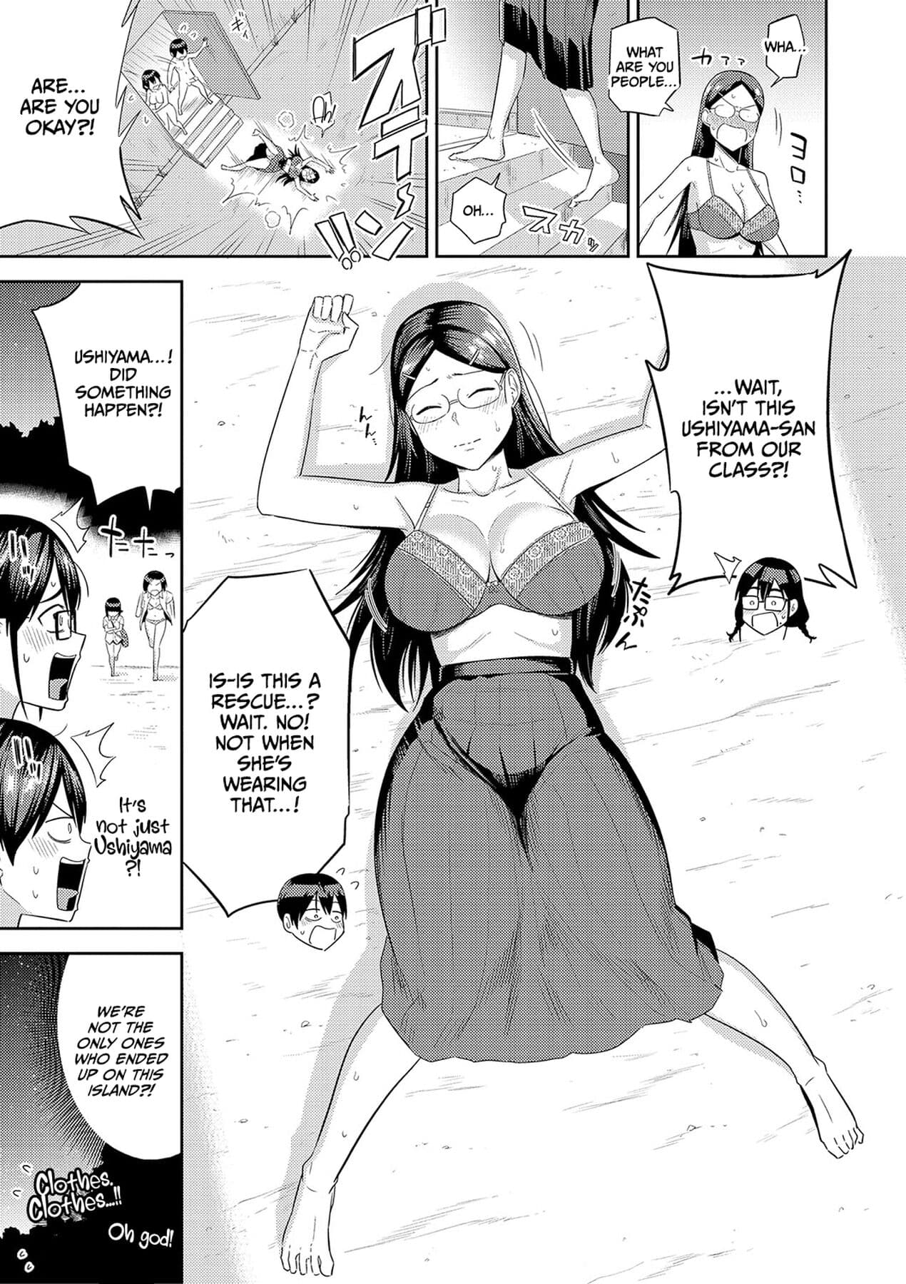 [Makosho] Mujintou de, SEX ni Kyoumi Shinshin na Dosukebe Inkya Joshi-tachi to Harem Life [English] [CulturedCommissions] [Decensored] [Digital] page 40