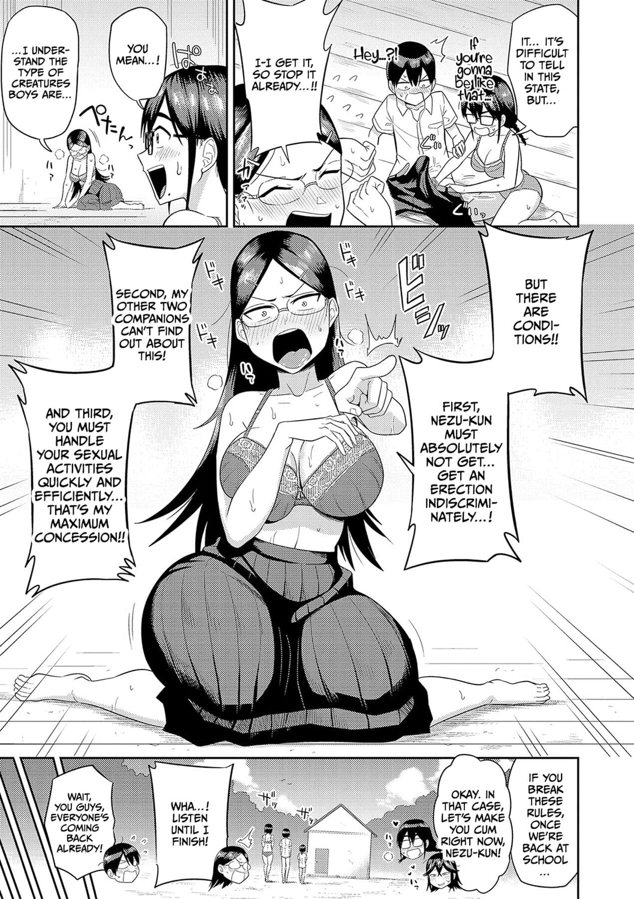[Makosho] Mujintou de, SEX ni Kyoumi Shinshin na Dosukebe Inkya Joshi-tachi to Harem Life [English] [CulturedCommissions] [Decensored] [Digital] page 46