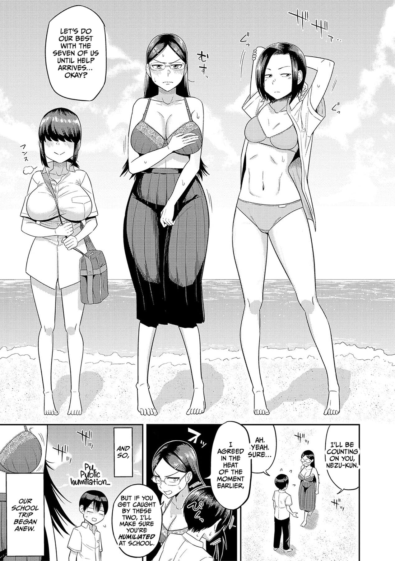 [Makosho] Mujintou de, SEX ni Kyoumi Shinshin na Dosukebe Inkya Joshi-tachi to Harem Life [English] [CulturedCommissions] [Decensored] [Digital] page 48