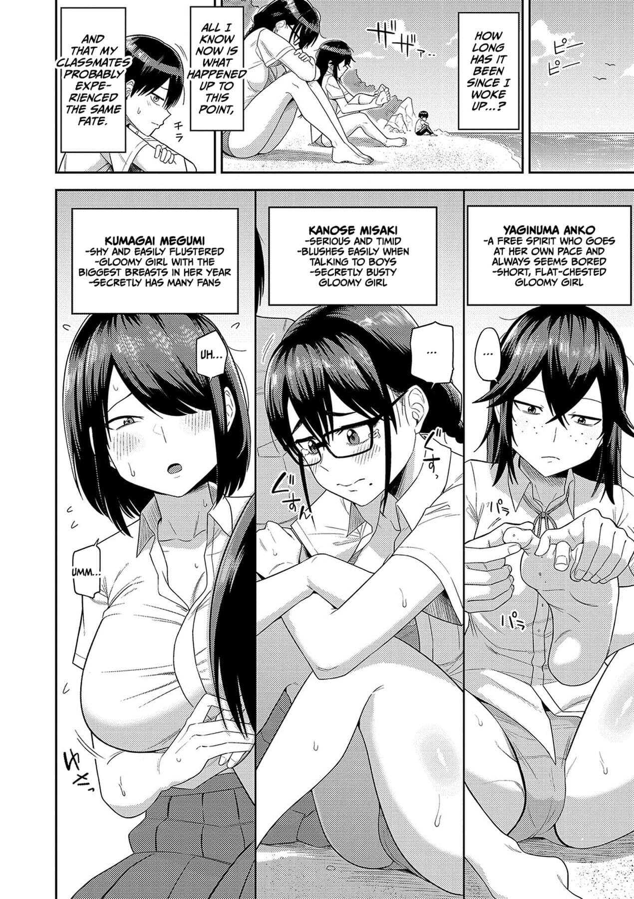 [Makosho] Mujintou de, SEX ni Kyoumi Shinshin na Dosukebe Inkya Joshi-tachi to Harem Life [English] [CulturedCommissions] [Decensored] [Digital] page 5