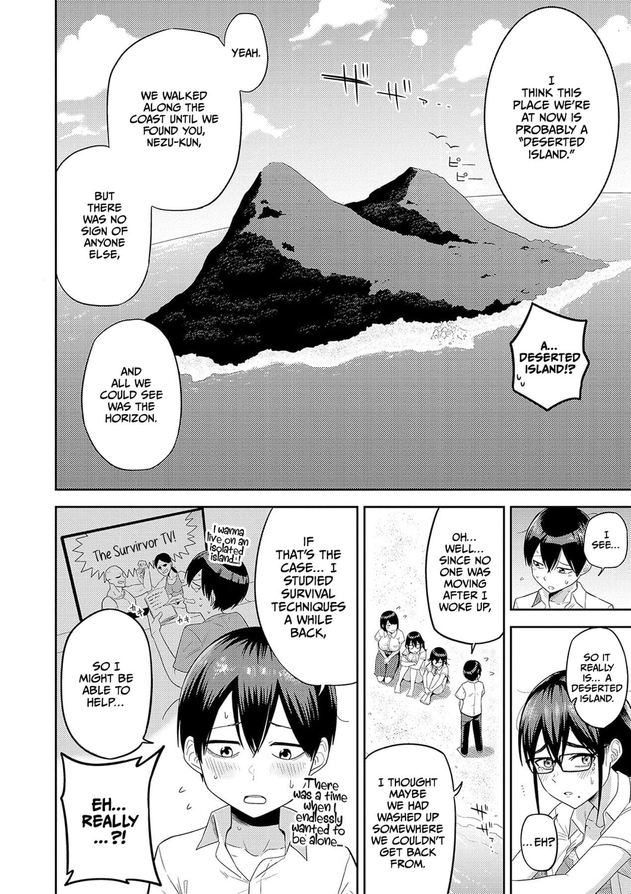 [Makosho] Mujintou de, SEX ni Kyoumi Shinshin na Dosukebe Inkya Joshi-tachi to Harem Life [English] [CulturedCommissions] [Decensored] [Digital] page 7
