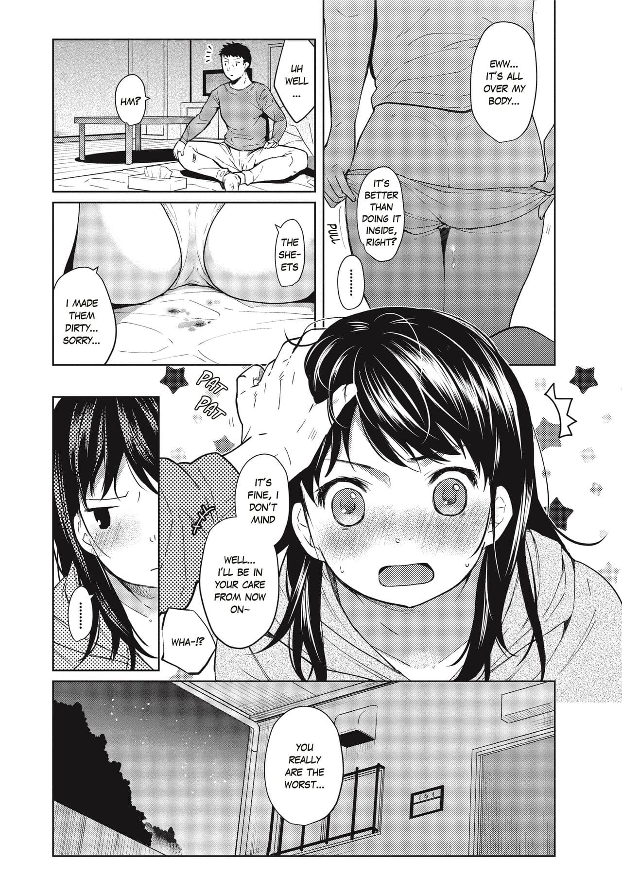 [Fumitsuki Sou] 1 Room Apartment + Highschool Girl Suddenly Living Together? Close Contact!? First Sex!!? Ch.1-4 [English] [Project-H] [Decensored] [Ongoing] page 25