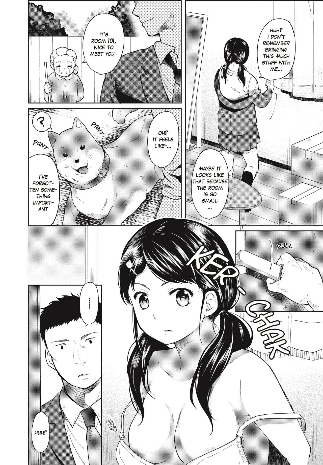 [Fumitsuki Sou] 1 Room Apartment + Highschool Girl Suddenly Living Together? Close Contact!? First Sex!!? Ch.1-4 [English] [Project-H] [Decensored] [Ongoing] page 3