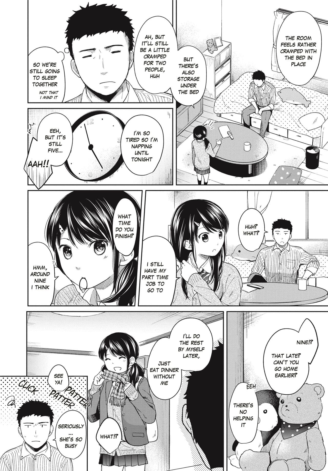 [Fumitsuki Sou] 1 Room Apartment + Highschool Girl Suddenly Living Together? Close Contact!? First Sex!!? Ch.1-6 [English] [Project-H] [Decensored] [Ongoing] page 133