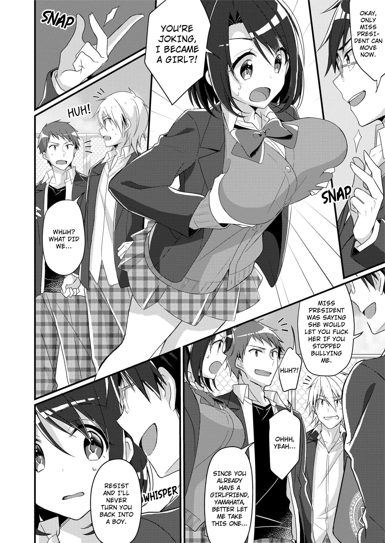 [TSF no F (NOMU)] Disciplining the Ill-Mannered Class President into a Masochistic Slut [English] [Decensored] page 7
