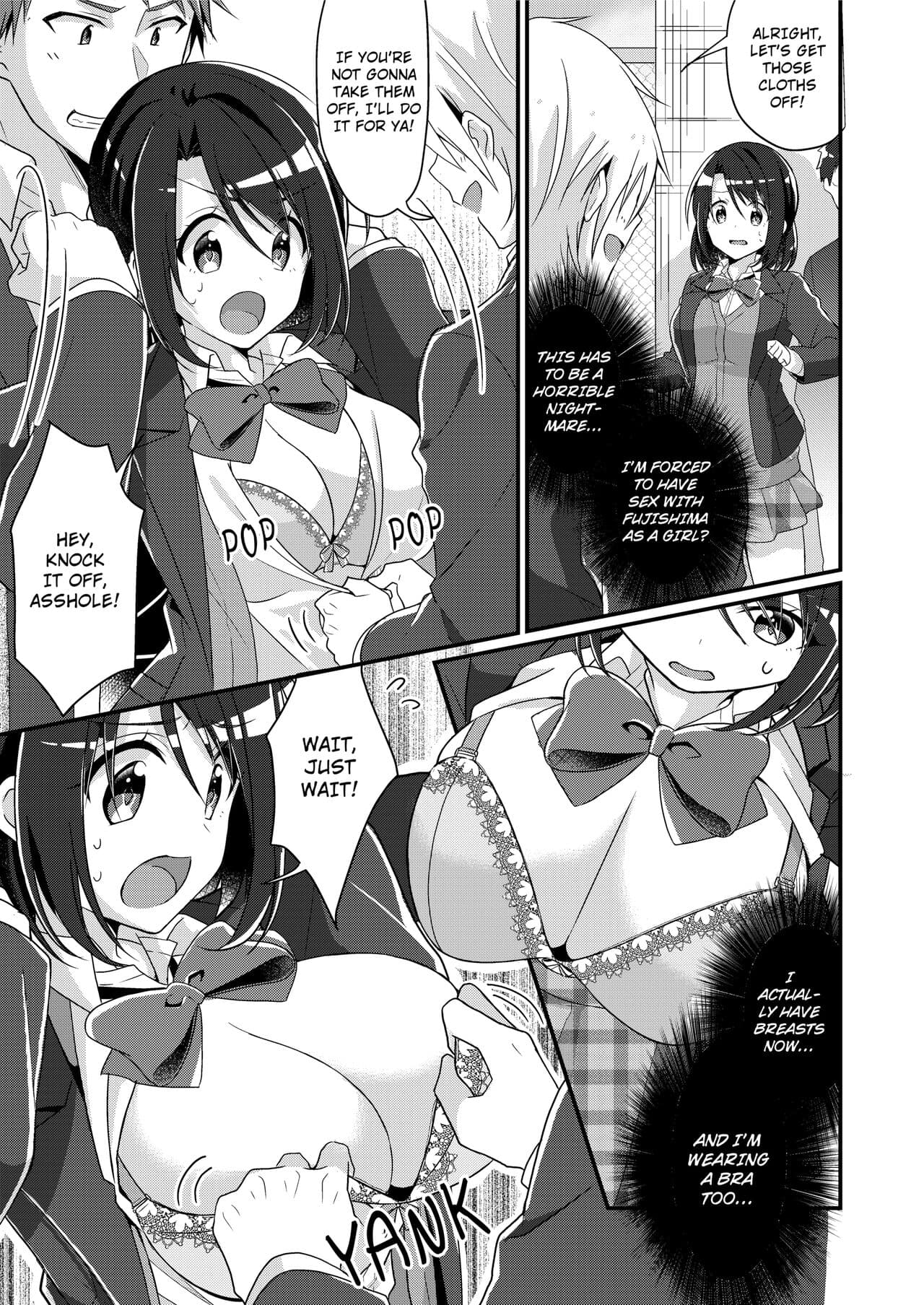 [TSF no F (NOMU)] Disciplining the Ill-Mannered Class President into a Masochistic Slut [English] [Decensored] page 8