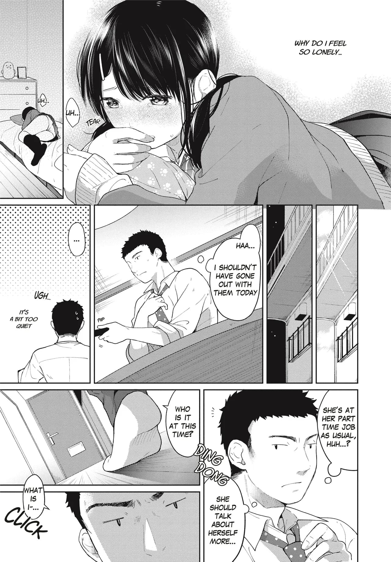 [Fumitsuki Sou] 1 Room Apartment + Highschool Girl Suddenly Living Together? Close Contact!? First Sex!!? Ch.1-8 [English] [Project-H] [Decensored] [Ongoing] page 110