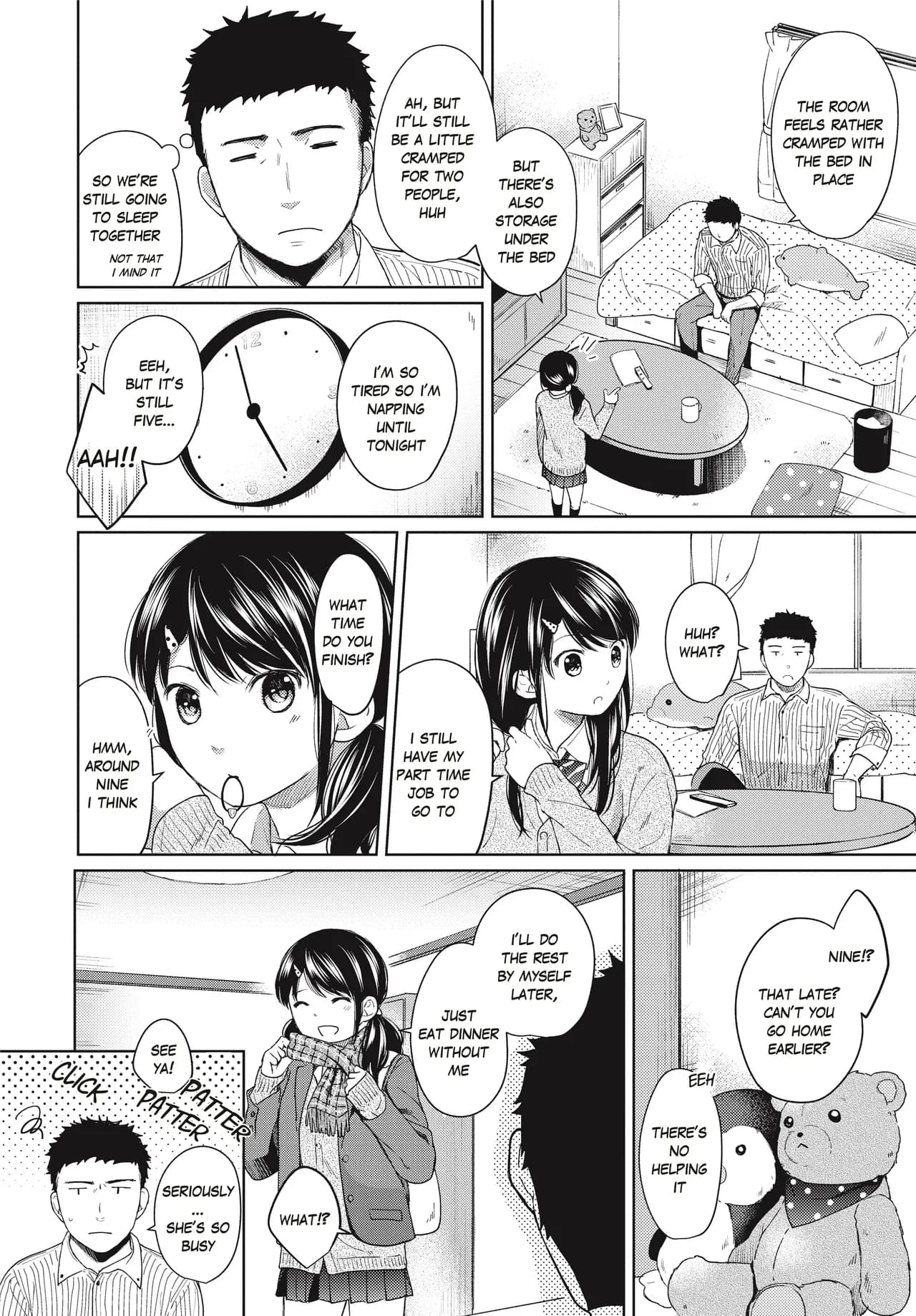 [Fumitsuki Sou] 1 Room Apartment + Highschool Girl Suddenly Living Together? Close Contact!? First Sex!!? Ch.1-8 [English] [Project-H] [Decensored] [Ongoing] page 133