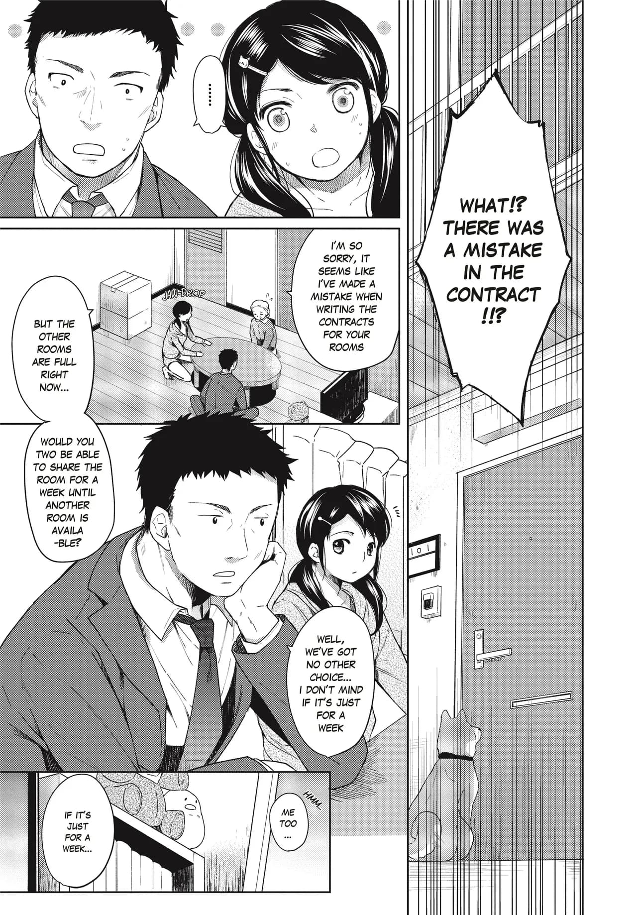 [Fumitsuki Sou] 1 Room Apartment + Highschool Girl Suddenly Living Together? Close Contact!? First Sex!!? Ch.1-8 [English] [Project-H] [Decensored] [Ongoing] page 4