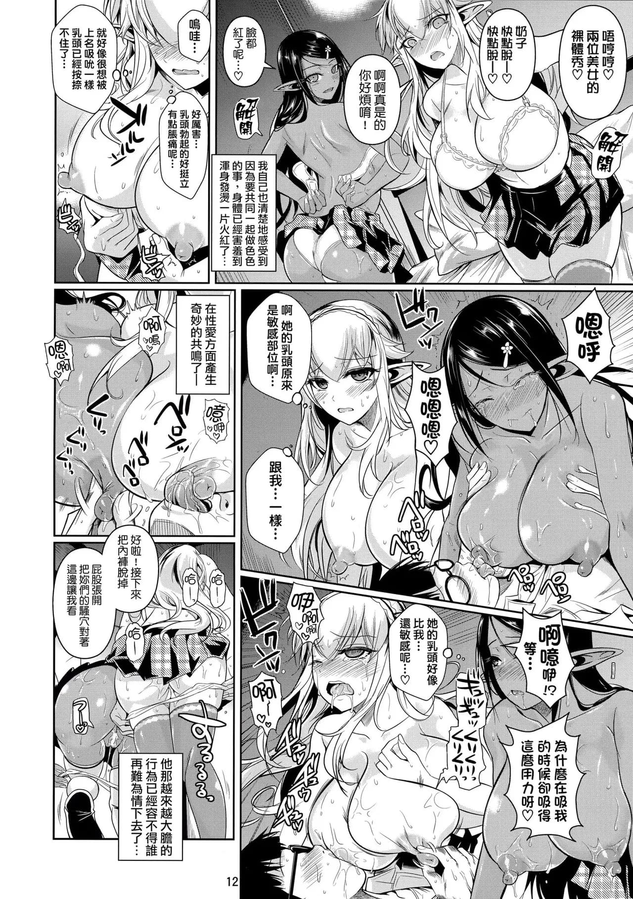 [Shoot The Moon (Fuetakishi)] High Elf x High School Shiro x Kuro [Chinese] [無毒漢化组] [Decensored] page 14