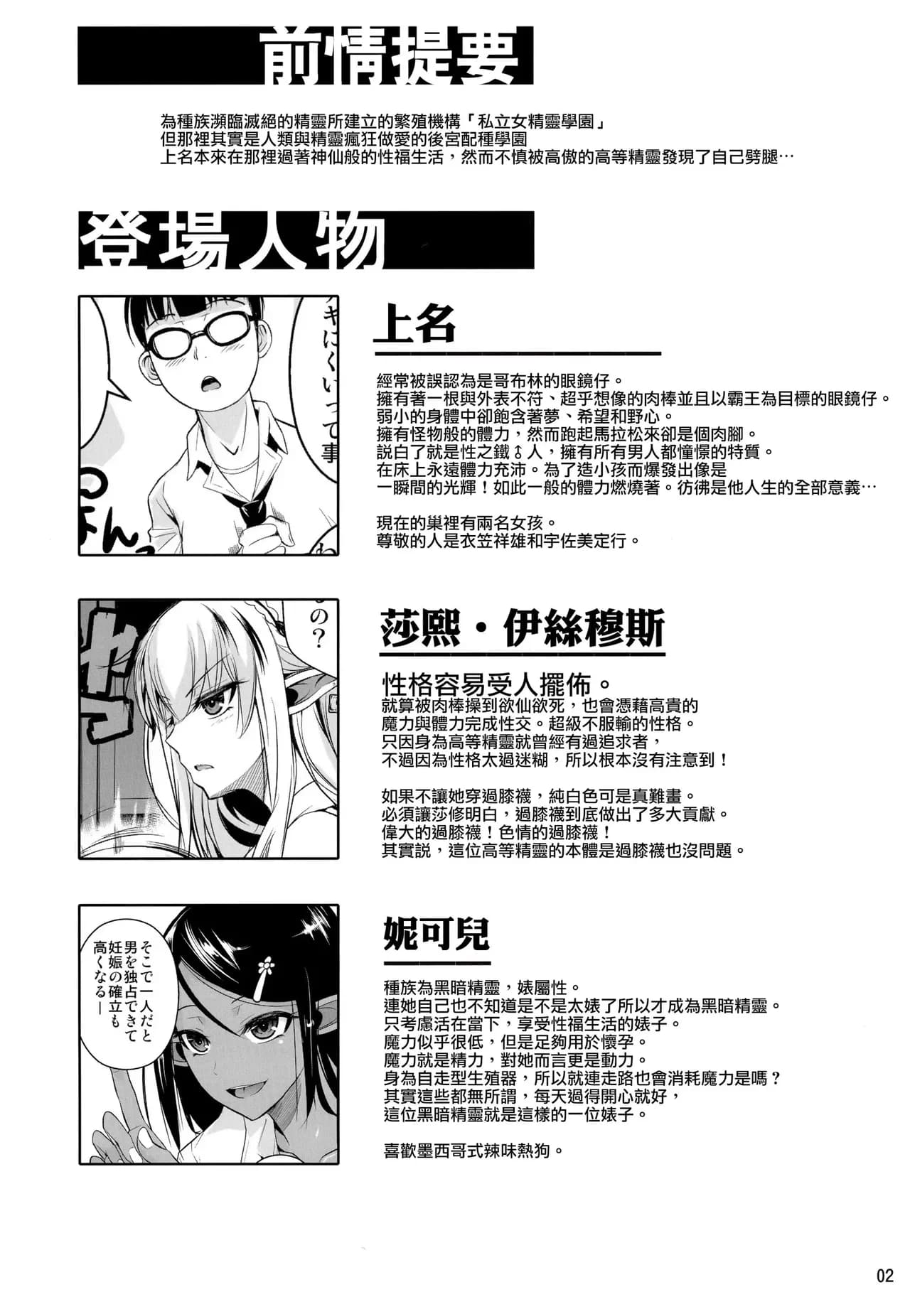 [Shoot The Moon (Fuetakishi)] High Elf x High School Shiro x Kuro [Chinese] [無毒漢化组] [Decensored] page 4