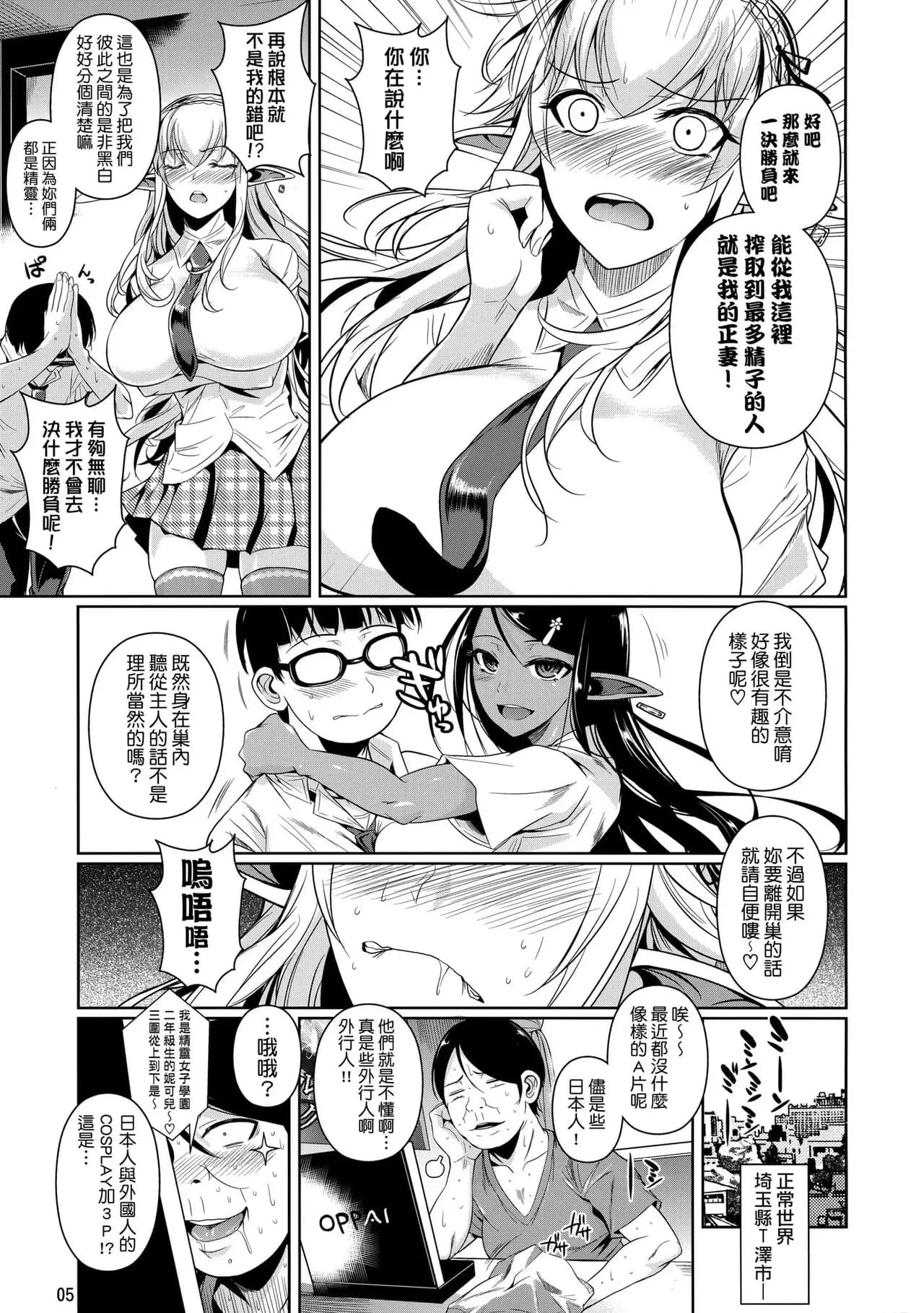 [Shoot The Moon (Fuetakishi)] High Elf x High School Shiro x Kuro [Chinese] [無毒漢化组] [Decensored] page 7