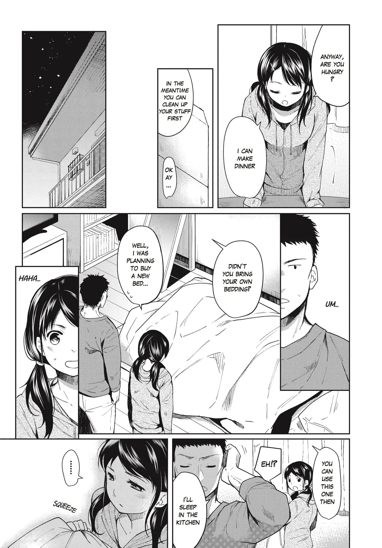 [Fumitsuki Sou] 1 Room Apartment + Highschool Girl Suddenly Living Together? Close Contact!? First Sex!!? Ch.1-10 [English] [Project-H] [Decensored] [Ongoing] page 6