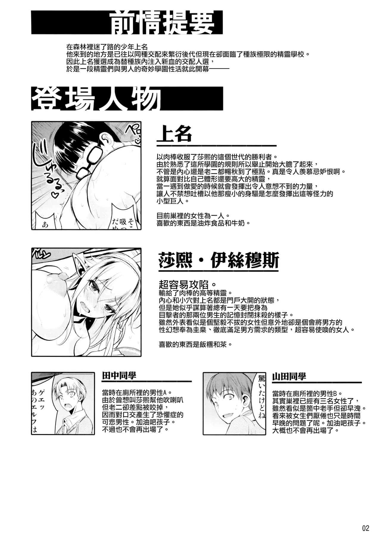 (C88) [Shoot The Moon (Fuetakishi)] High Elf × High School Koku [Chinese] [我尻故我在個人漢化] [Lazarus H] [Decensored] page 4