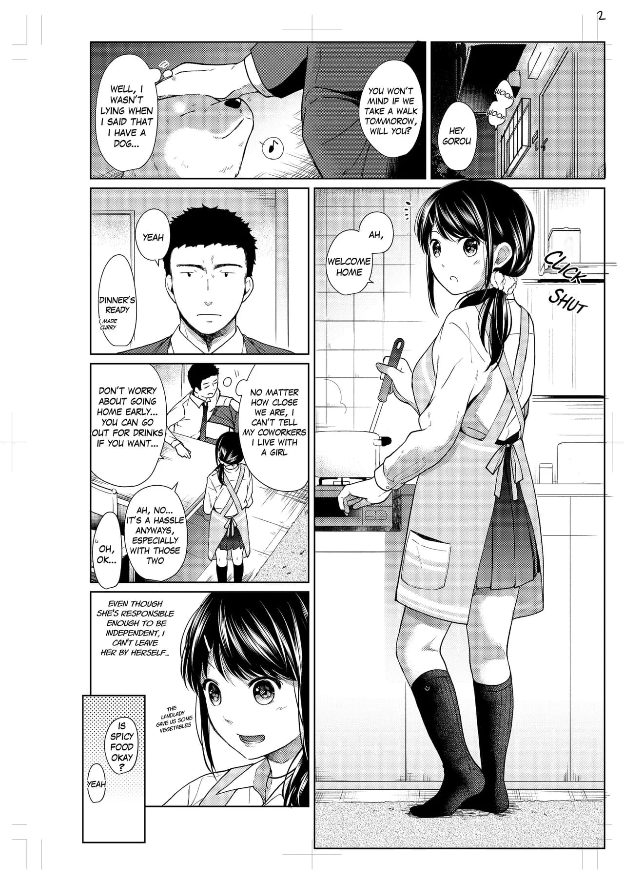 [Fumitsuki Sou] 1 Room Apartment + Highschool Girl Suddenly Living Together? Close Contact!? First Sex!!? Ch.1-11 [English] [Project-H] [Decensored] [Ongoing] page 159