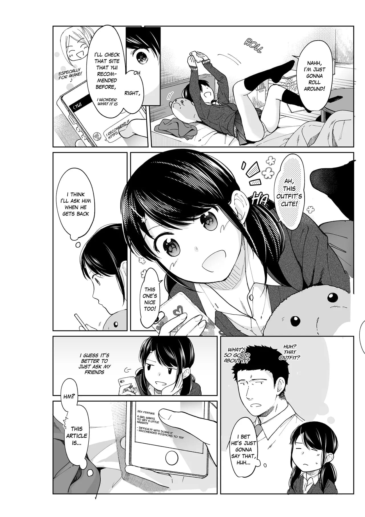 [Fumitsuki Sou] 1 Room Apartment + Highschool Girl Suddenly Living Together? Close Contact!? First Sex!!? Ch.1-11 [English] [Project-H] [Decensored] [Ongoing] page 211