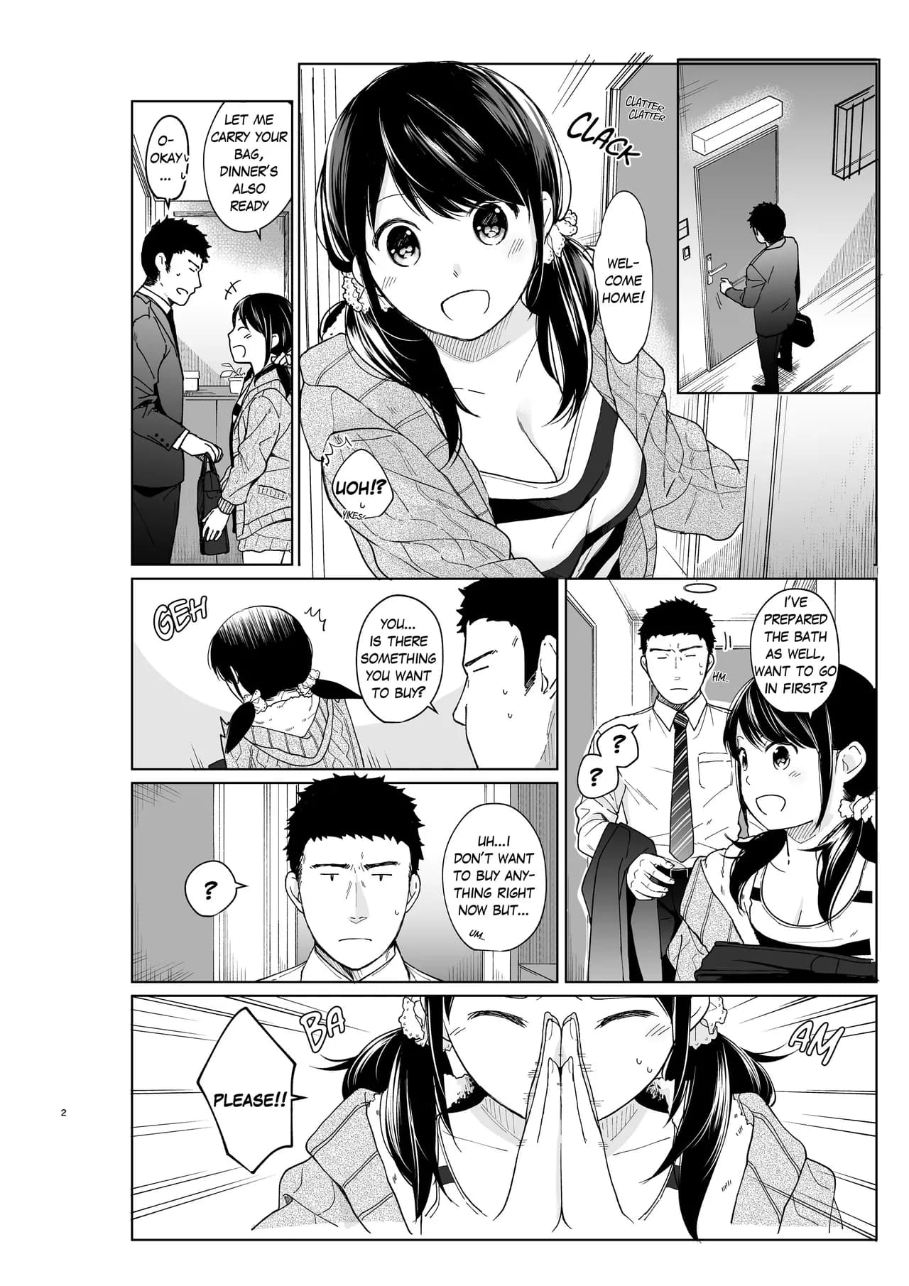 [Fumitsuki Sou] 1 Room Apartment + Highschool Girl Suddenly Living Together? Close Contact!? First Sex!!? Ch.1-11 [English] [Project-H] [Decensored] [Ongoing] page 237