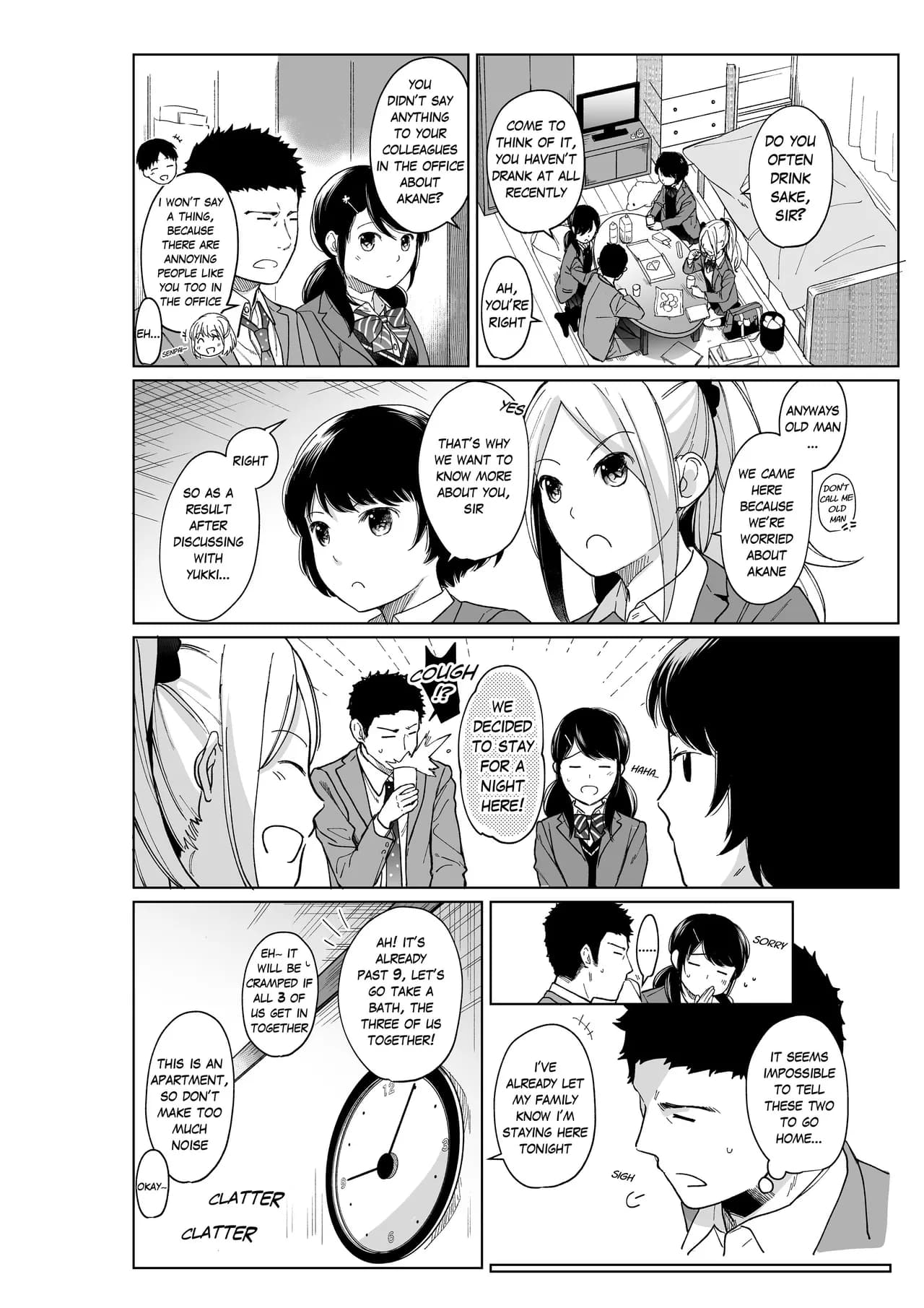 [Fumitsuki Sou] 1 Room Apartment + Highschool Girl Suddenly Living Together? Close Contact!? First Sex!!? Ch.1-11 [English] [Project-H] [Decensored] [Ongoing] page 264