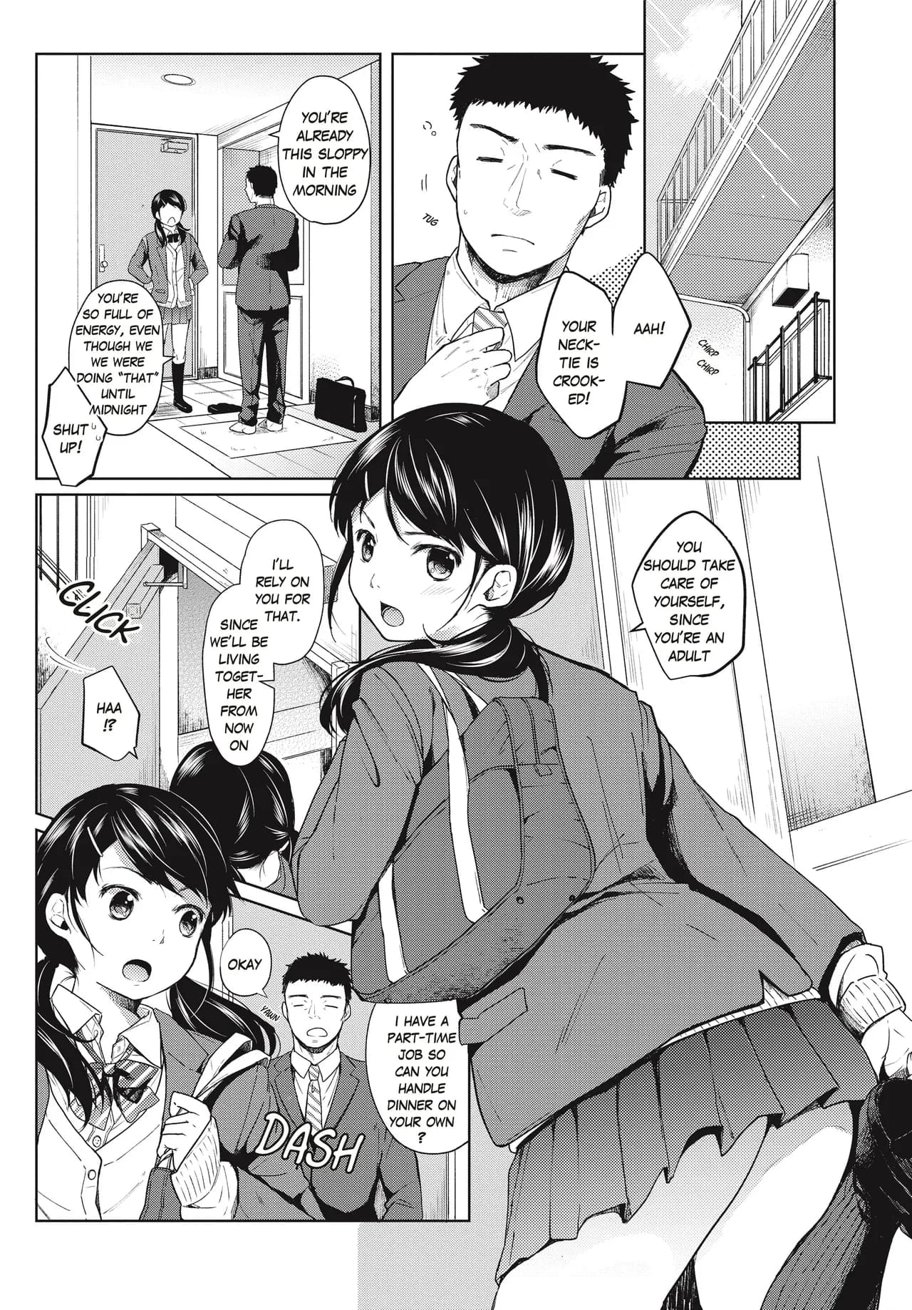 [Fumitsuki Sou] 1 Room Apartment + Highschool Girl Suddenly Living Together? Close Contact!? First Sex!!? Ch.1-11 [English] [Project-H] [Decensored] [Ongoing] page 28