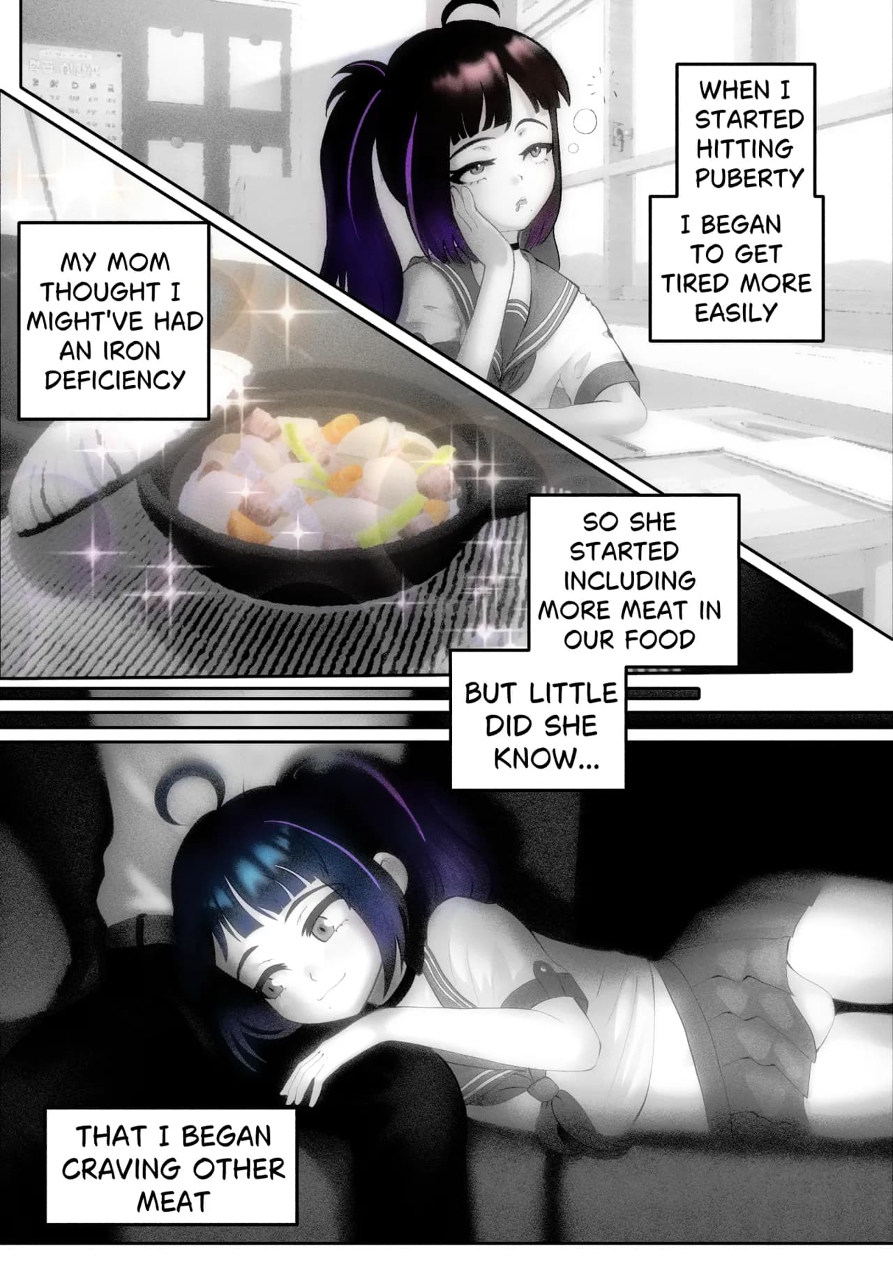 [Aria Pikapo] Lena Became A Succubus! 1️⃣ [B&W] page 2
