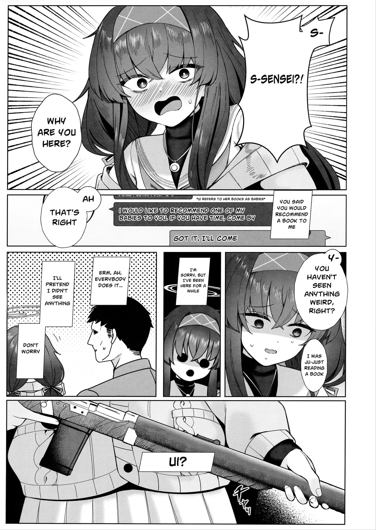 (C103) [Lactucopicrin (Momoiro Retas)] Ui no Usui Book | Ui's thin book (Blue Archive) [English] [Telegram_COHQTG] [Decensored] page 4