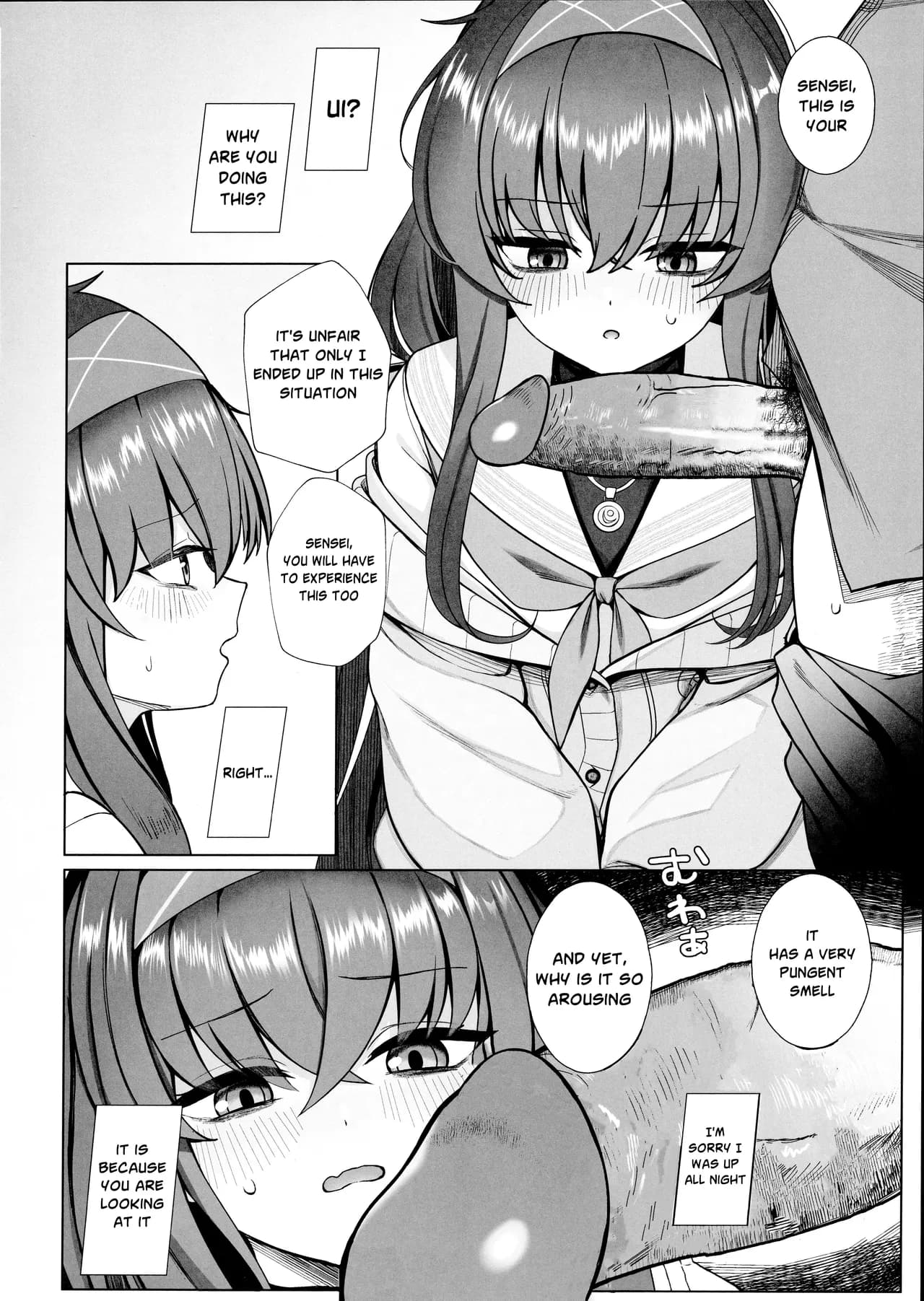 (C103) [Lactucopicrin (Momoiro Retas)] Ui no Usui Book | Ui's thin book (Blue Archive) [English] [Telegram_COHQTG] [Decensored] page 7