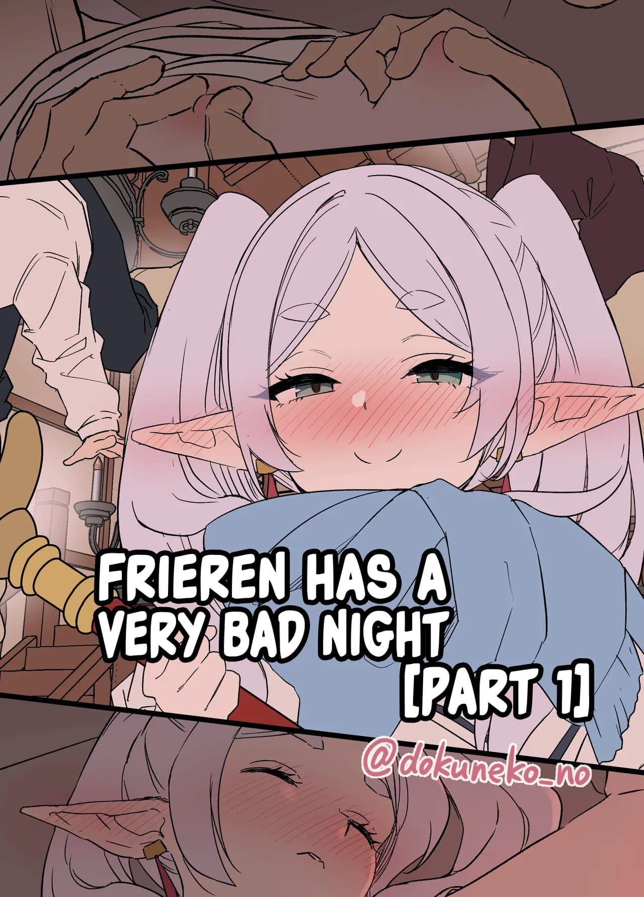 [Dokuneko Noil] Frieren ni Warui Koto o Suru Hanashi "Zenpen" | Frieren Has a Very Bad Night "Part 1" (Sousou no Frieren) [English] [Fap It Scans] [Decensored] page 1