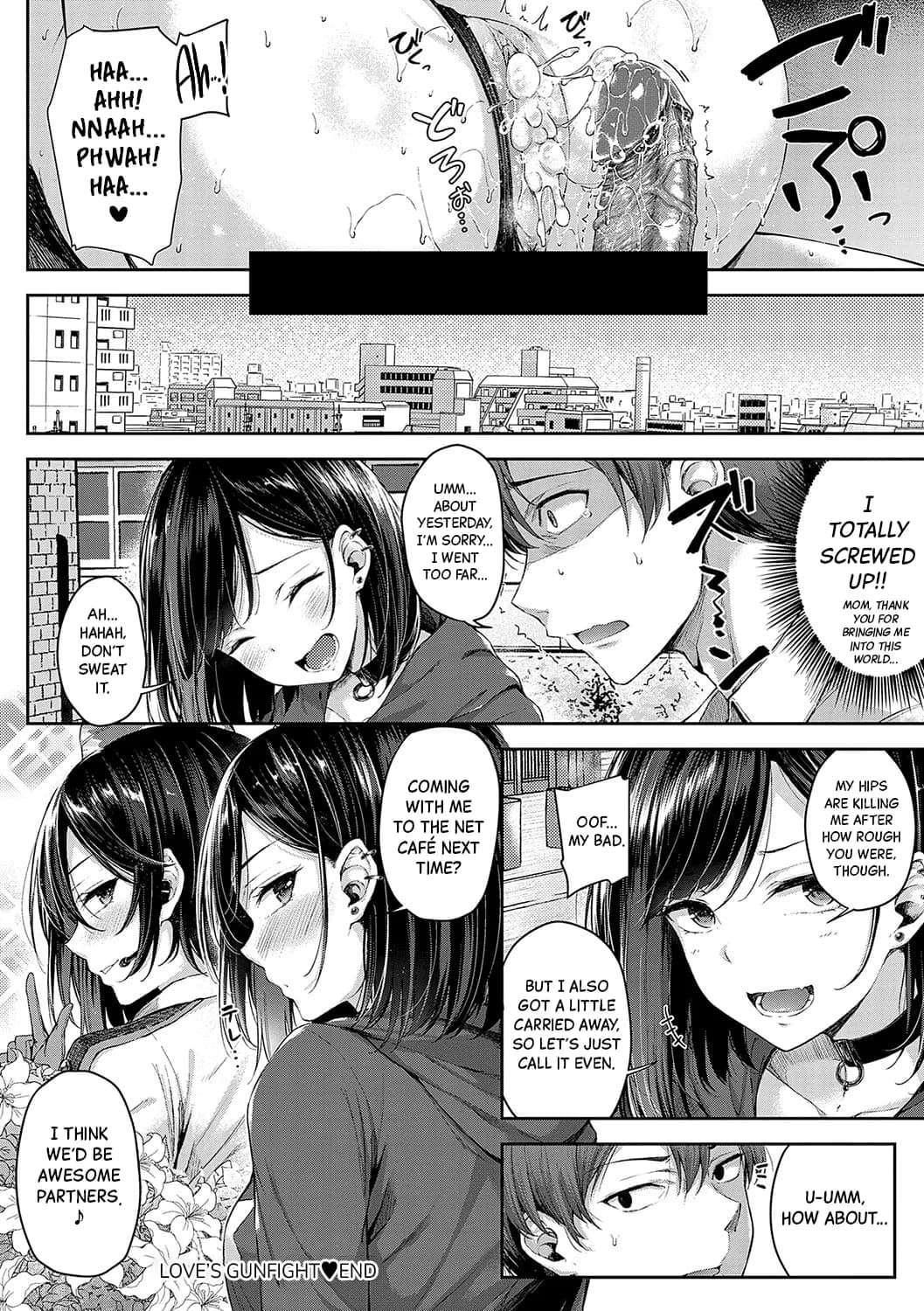 [Napo] Koi no Gunfight | Love's Gunfight Ch.1 [English] [Black Grimoires] [Decensored] [Digital] page 28