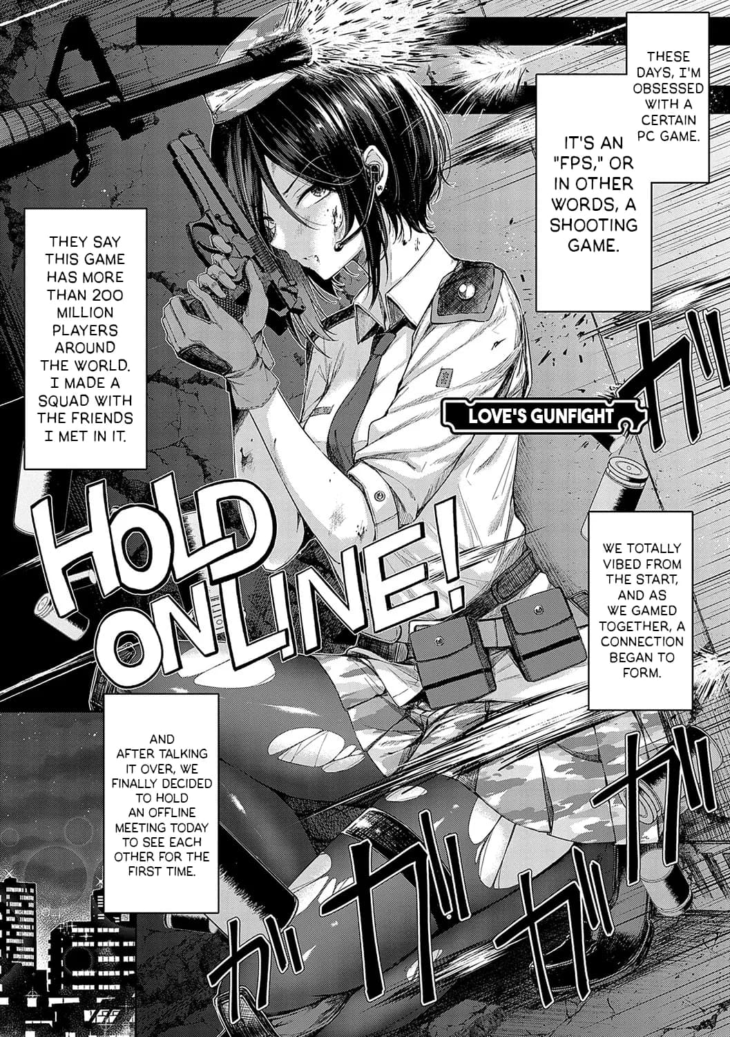 [Napo] Koi no Gunfight | Love's Gunfight Ch.1 [English] [Black Grimoires] [Decensored] [Digital] page 4