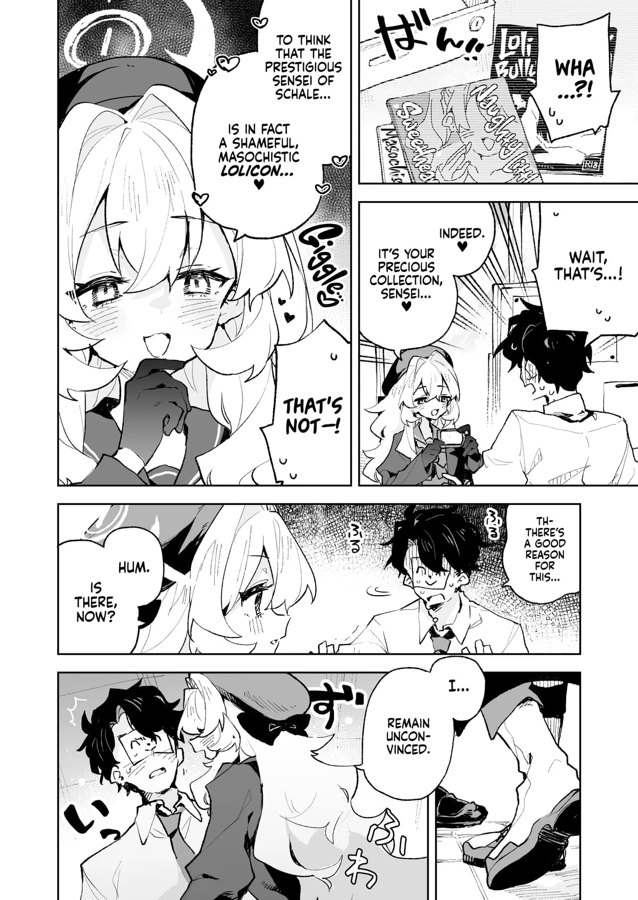 [Rimu Chanchi (Uni Cream Korokke)] Niyaniya Kyouju no Ama Zeme Gotoki ni Makenai ga!? | I Won't Be Defeated by Professor Niyaniya's Tantalizing Temptations! (Blue Archive) [English] [Xzosk] [Decensored] [Digital] page 3