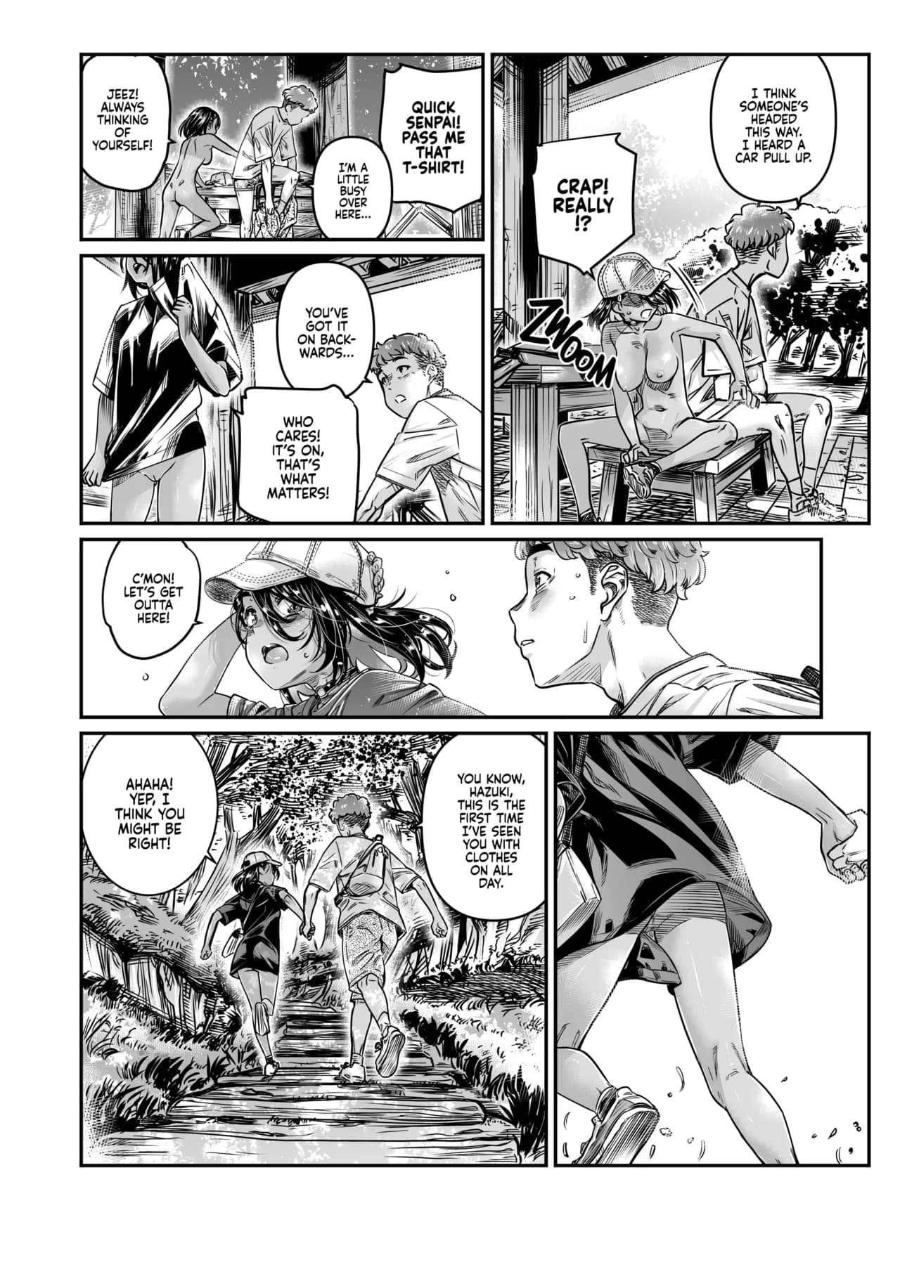 [Burning Shimai (MARUTA)] Hiyake no Zenra Girl wa, Doutei o Sotsugyou shita bakari no Senpai ni Hamedori saseru | The Tanlined Former Town Bike Wants to Make an Exhibitionist Sex Tape With Her Formerly Virgin Senpai [English] [2d-market.com] [Decensored]  page 31