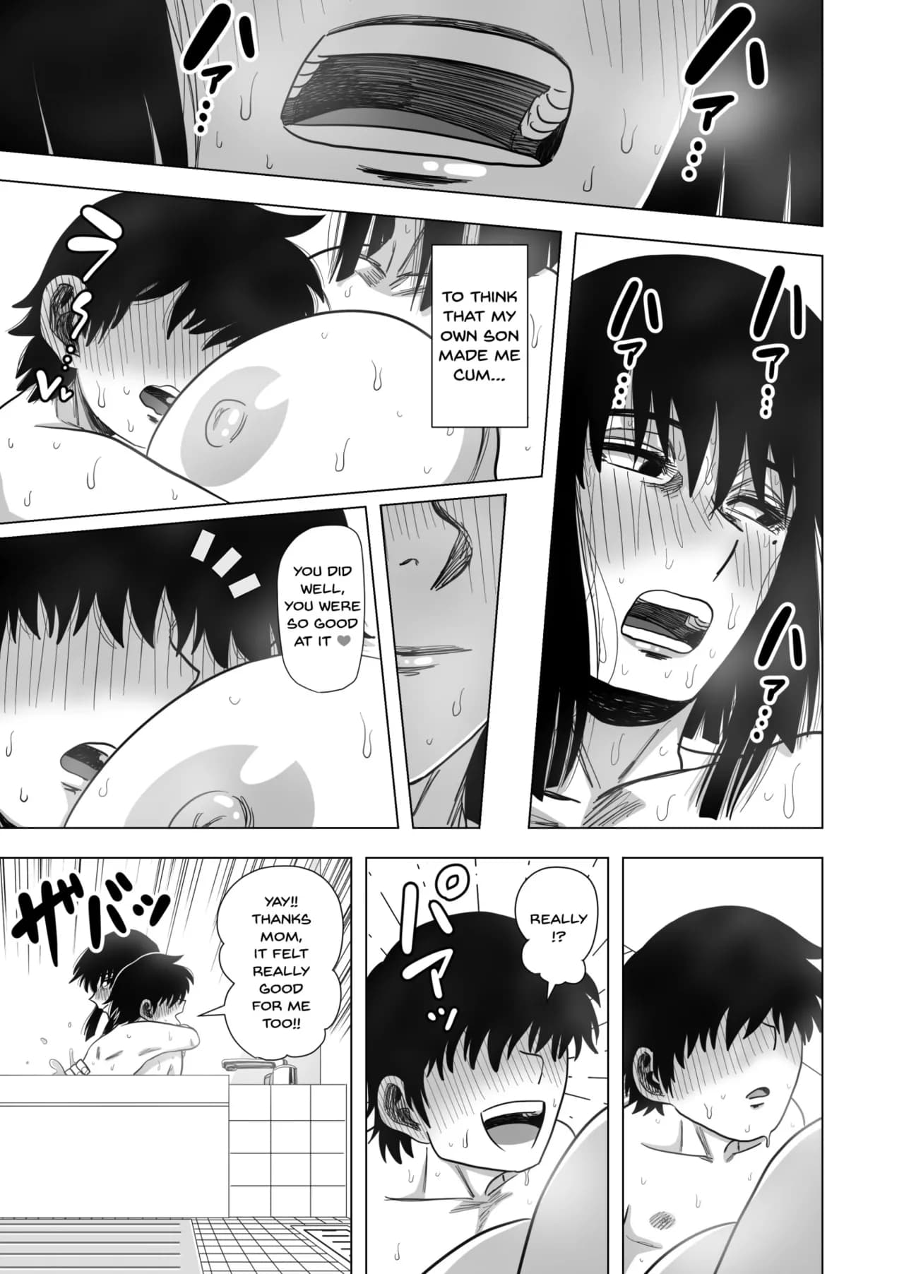 [Gin Eiji] Ofuro de Okaa-san to... | Together In The Bath With Mom... [English] {Doujins.com} [Decensored] page 28