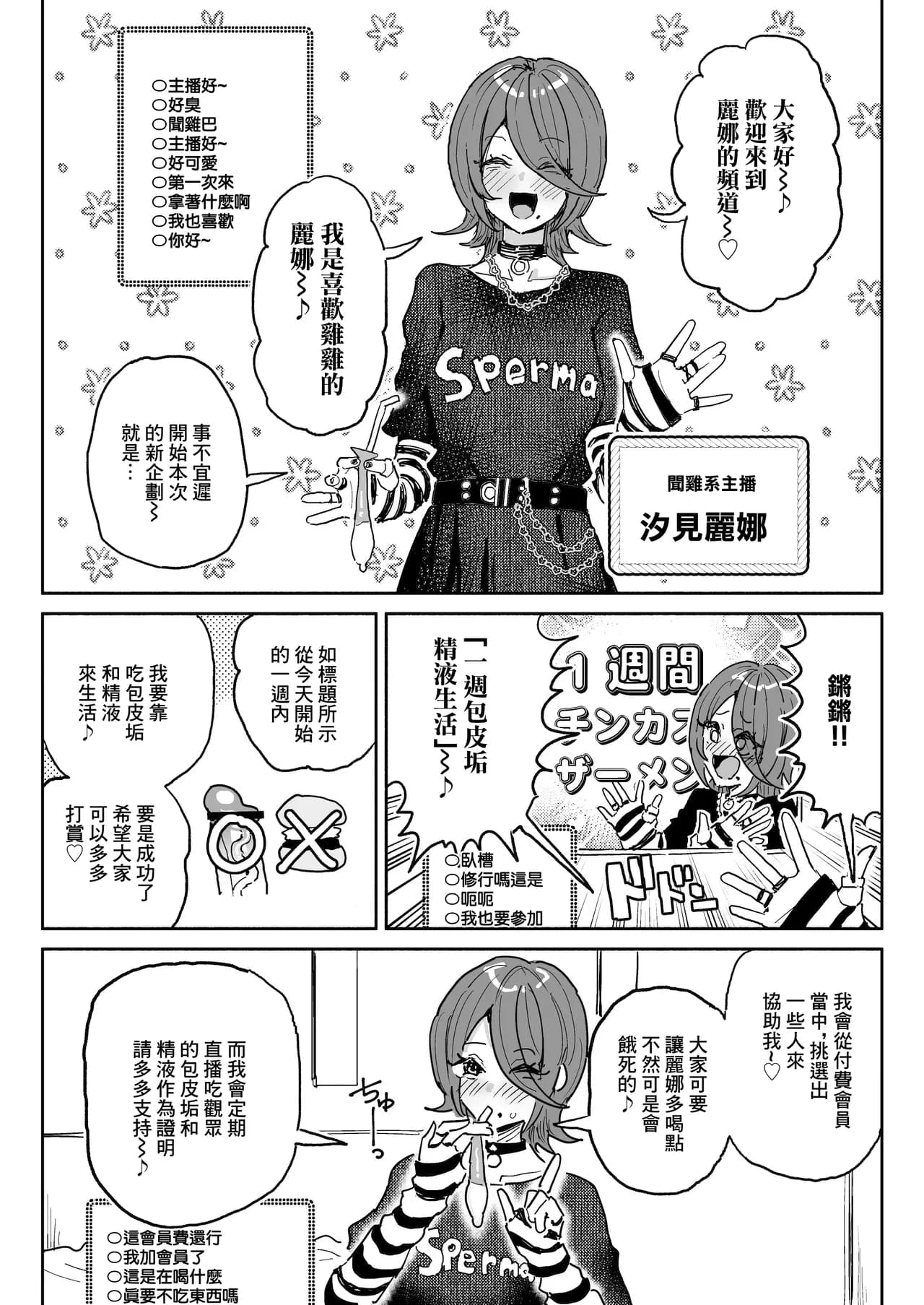 [Chiratsuki Silhouette (Yuuki Fuumi)] Chin Kagi Kei Haishinsha Isshuukan Chinkasu Zamen Seikatsu [Chinese][Decensored] page 3