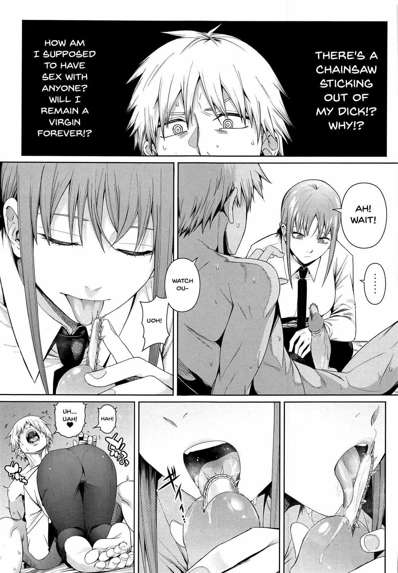 [Bad Mushrooms (Chicke III, 4why)] Kusarinoko Katsurei | Chainsaw Circumcision (Chainsaw Man) [English] [Decensored] page 3