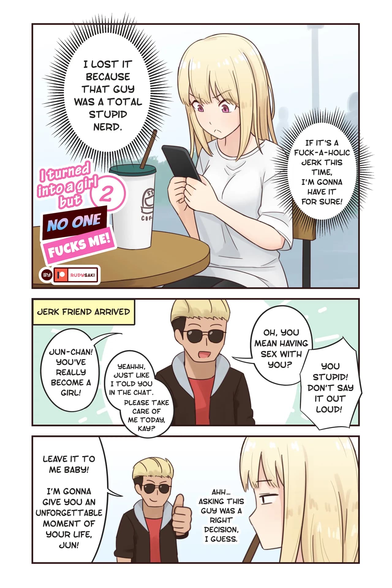 [Rudy Saki] I Turned Into a Girl But NO ONE Fucks Me! page 10