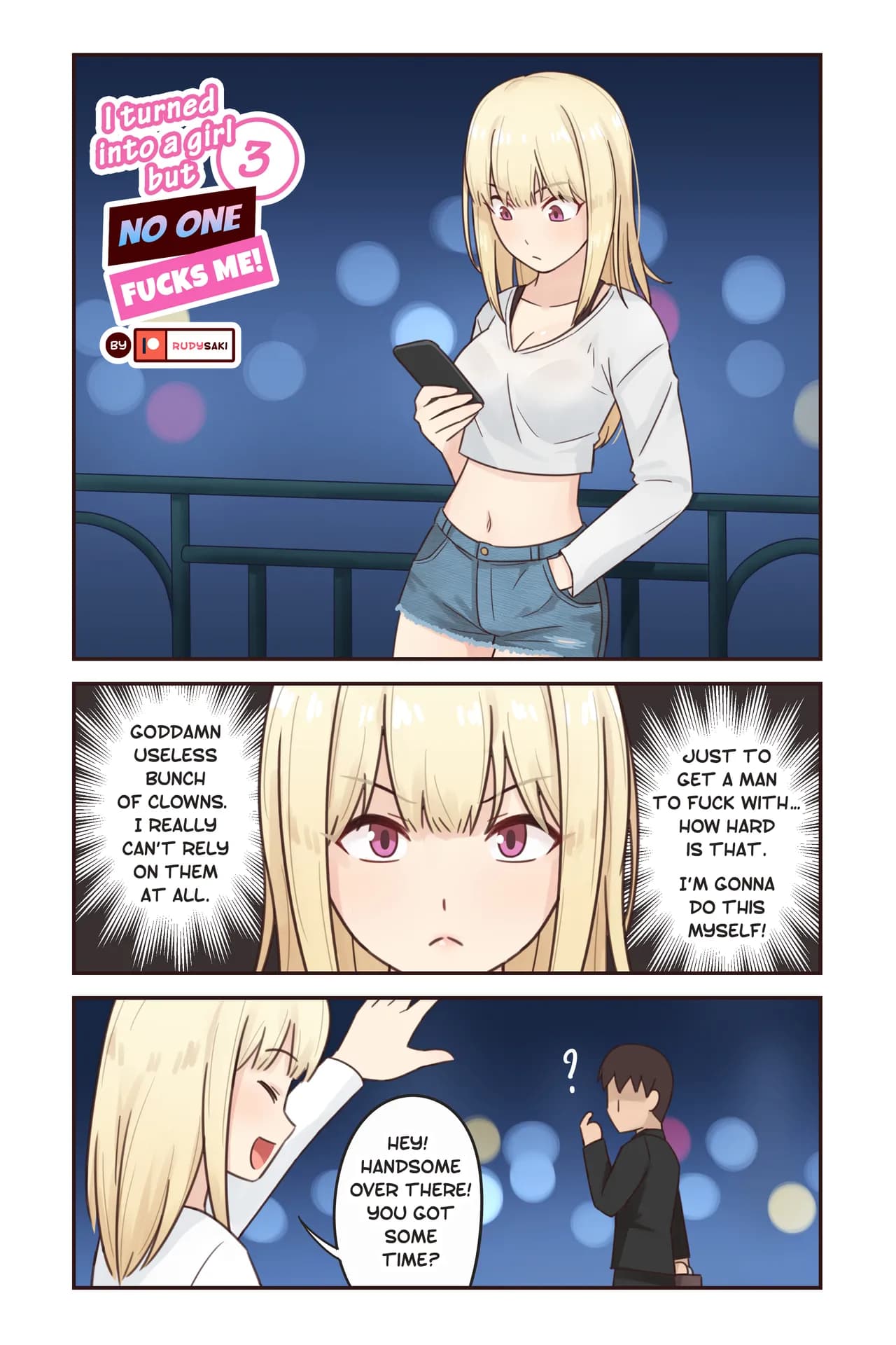 [Rudy Saki] I Turned Into a Girl But NO ONE Fucks Me! page 19