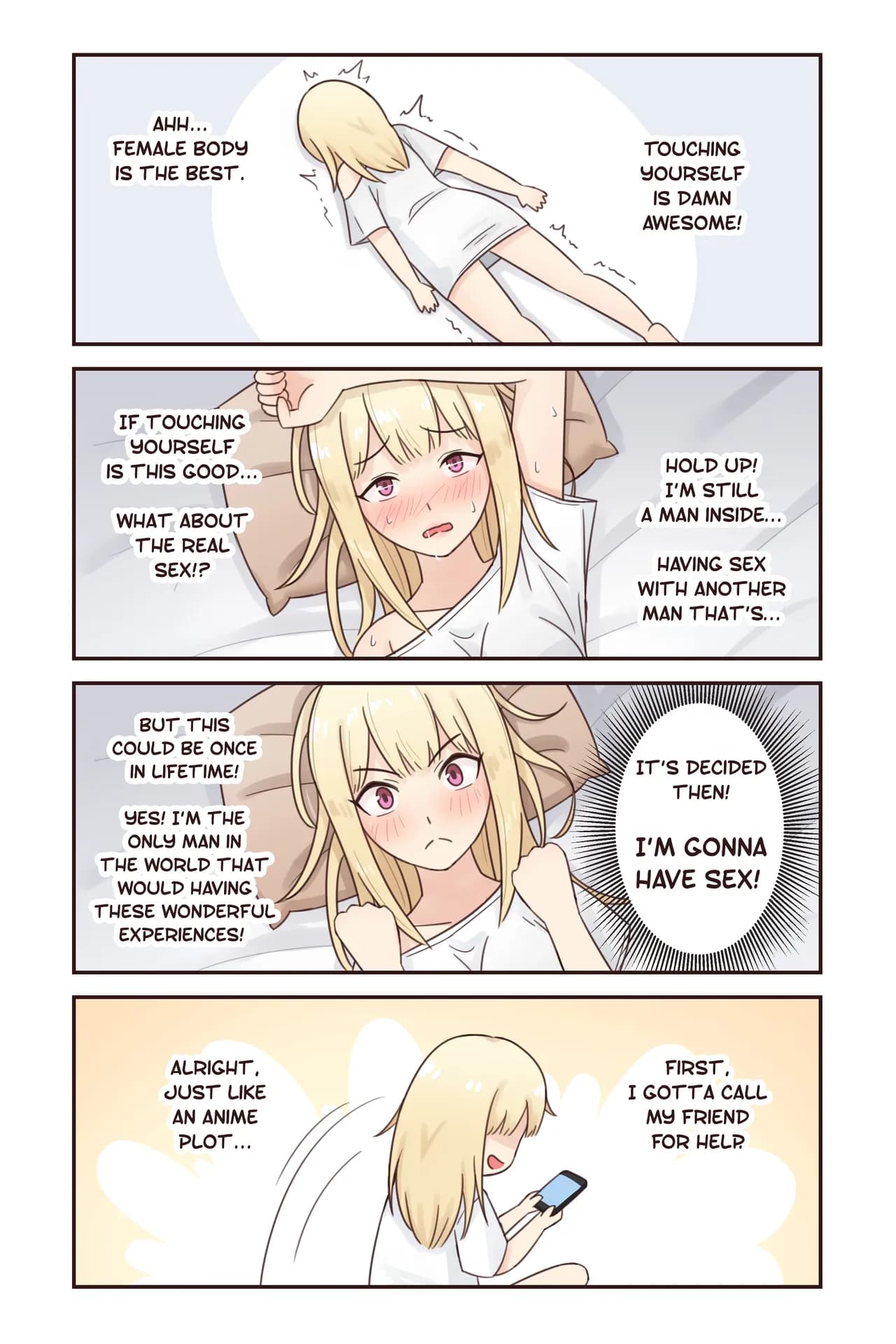 [Rudy Saki] I Turned Into a Girl But NO ONE Fucks Me! page 5