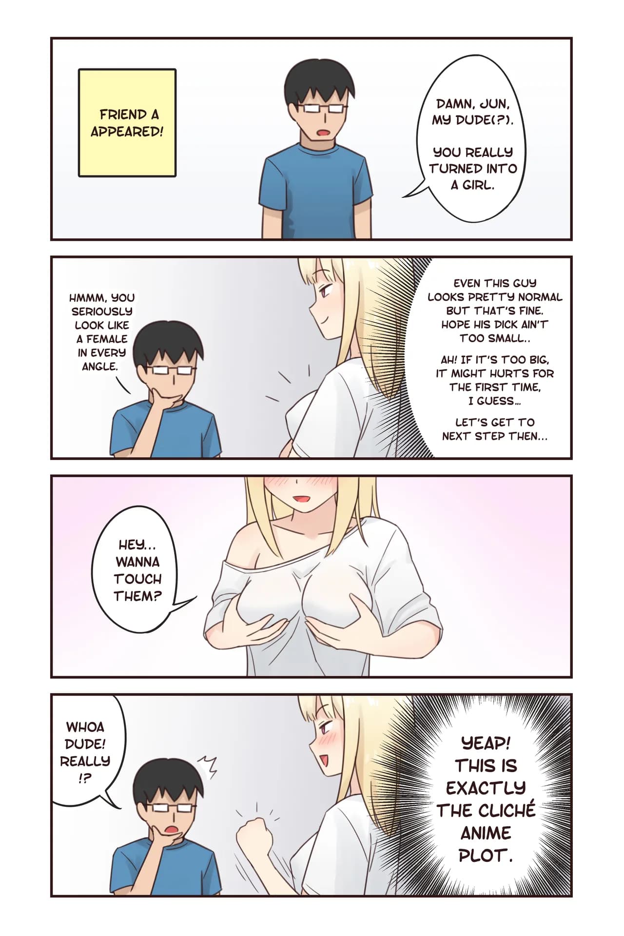 [Rudy Saki] I Turned Into a Girl But NO ONE Fucks Me! page 6
