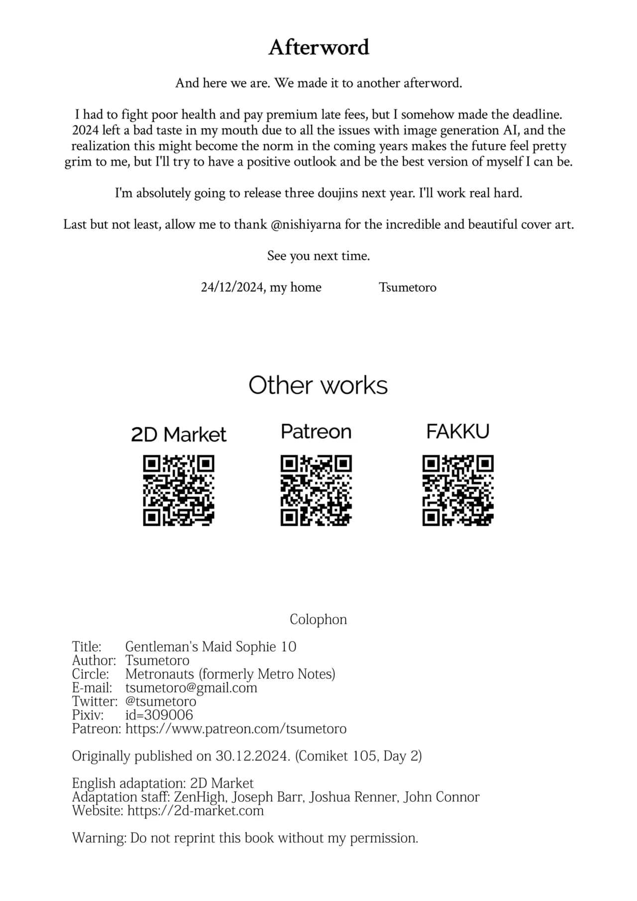 [Metro Notes (Tsumetoro)] Shinshi Tsuki Maid no Sophie-san 10 | Gentleman’s Maid Sophie 10 [English] {2d-market.com} [Decensored] [Digital] page 49