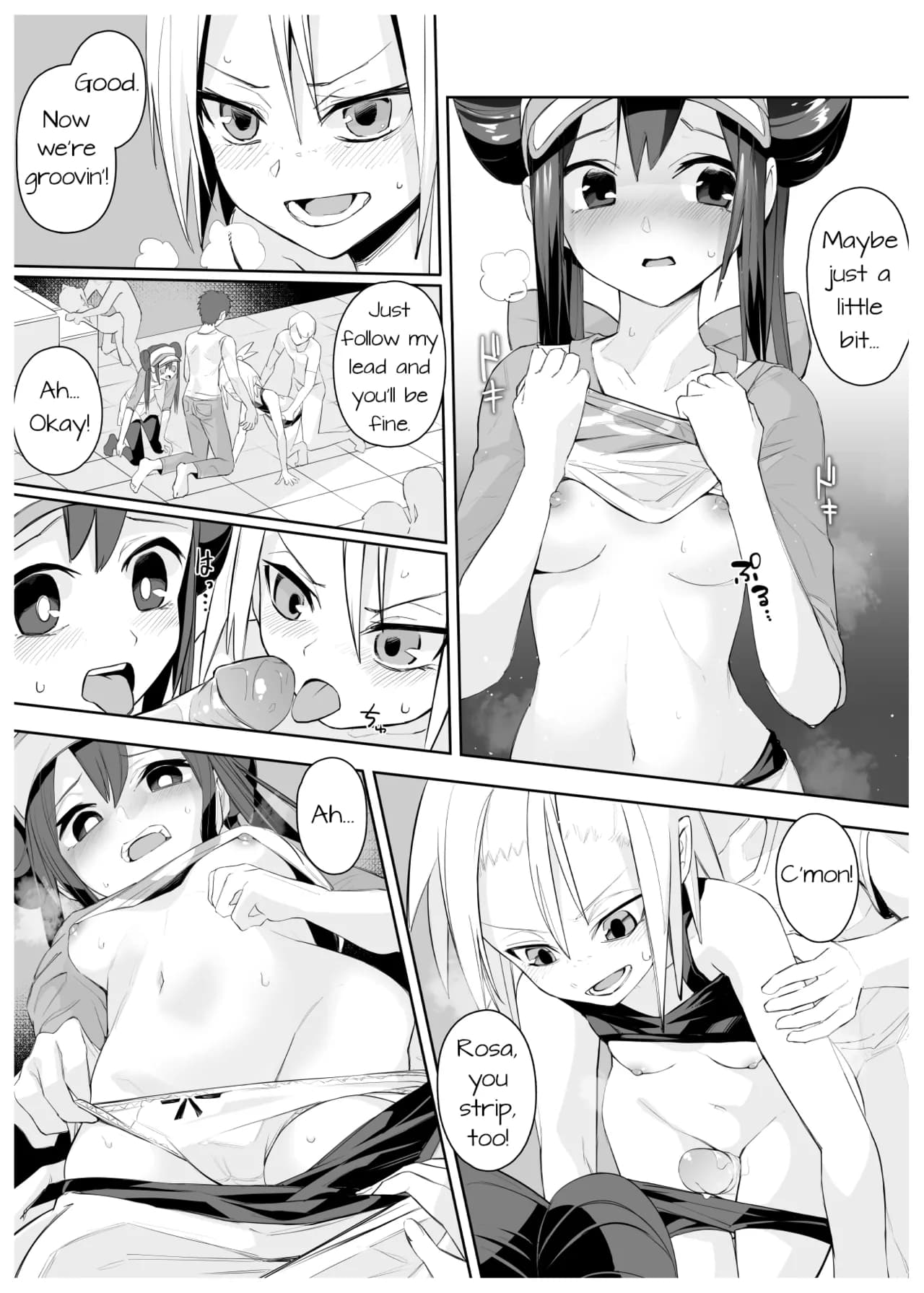 [PokeEti] メイとホミカのえっちな漫画 (Rosa and Roxie's Ecchi Manga) [English] page 2