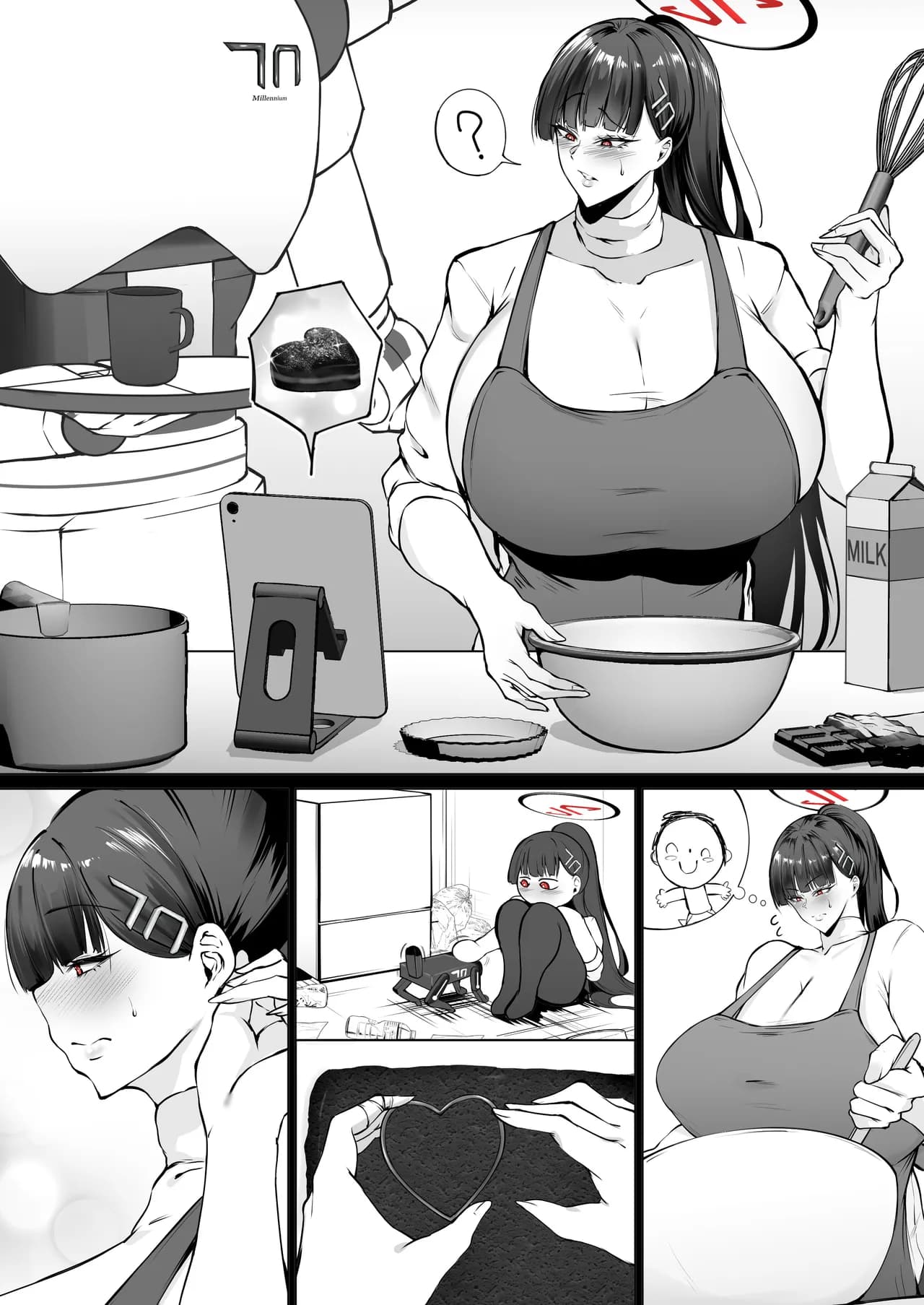 [Waryu] Rio to Junai Valentine (Blue Archive) [Decensored] page 1