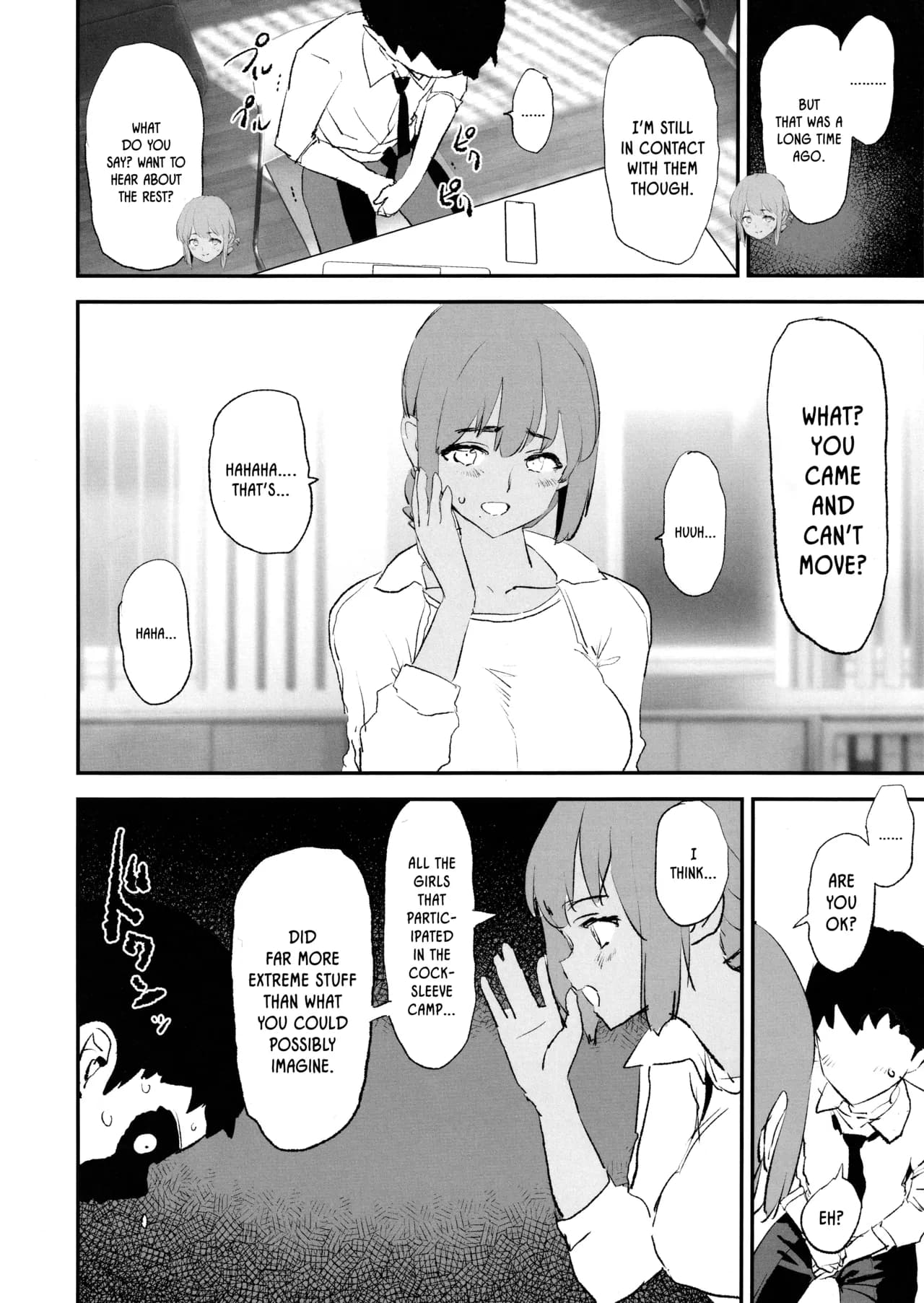 (C105) [Yami ni Ugomeku (Dokurosan)] Onaho Gasshuku Saimin Dosukebe Interview Shiina Senpai | Cocksleeve Camp's Hypnosis Lewd Interview -Haruka Shiina- [English] [Kinsei Translations] [Decensored] page 27