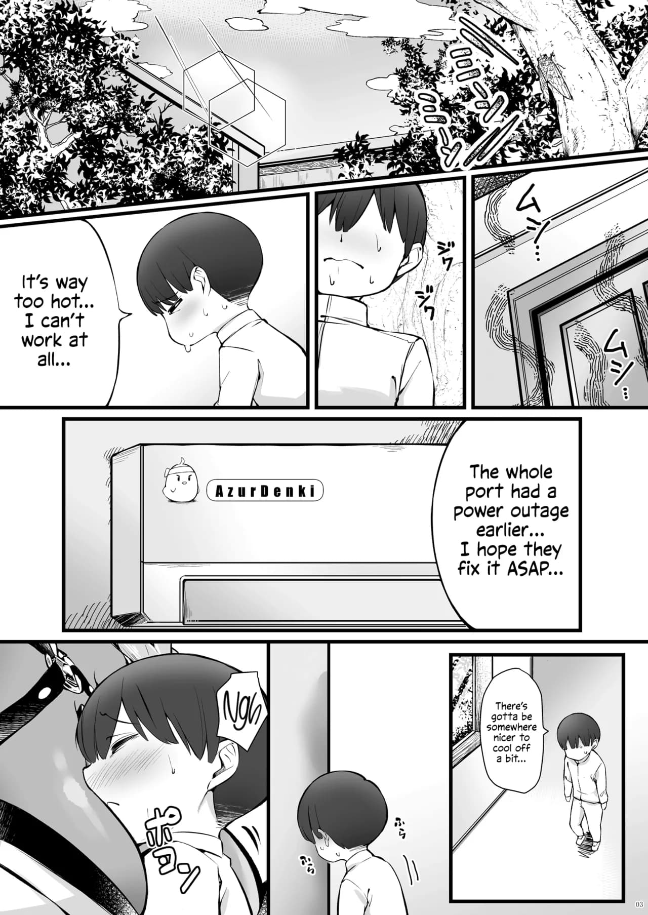 [SALTCHOC (Naha 78, Yasuda K)] Owari to Shota Shikikan no Majiyaba na Love Power | Owari and Commander's Super High Sex Drive (Azur Lane) [English] [Shiromaru] [Decensored] [Digital] page 4