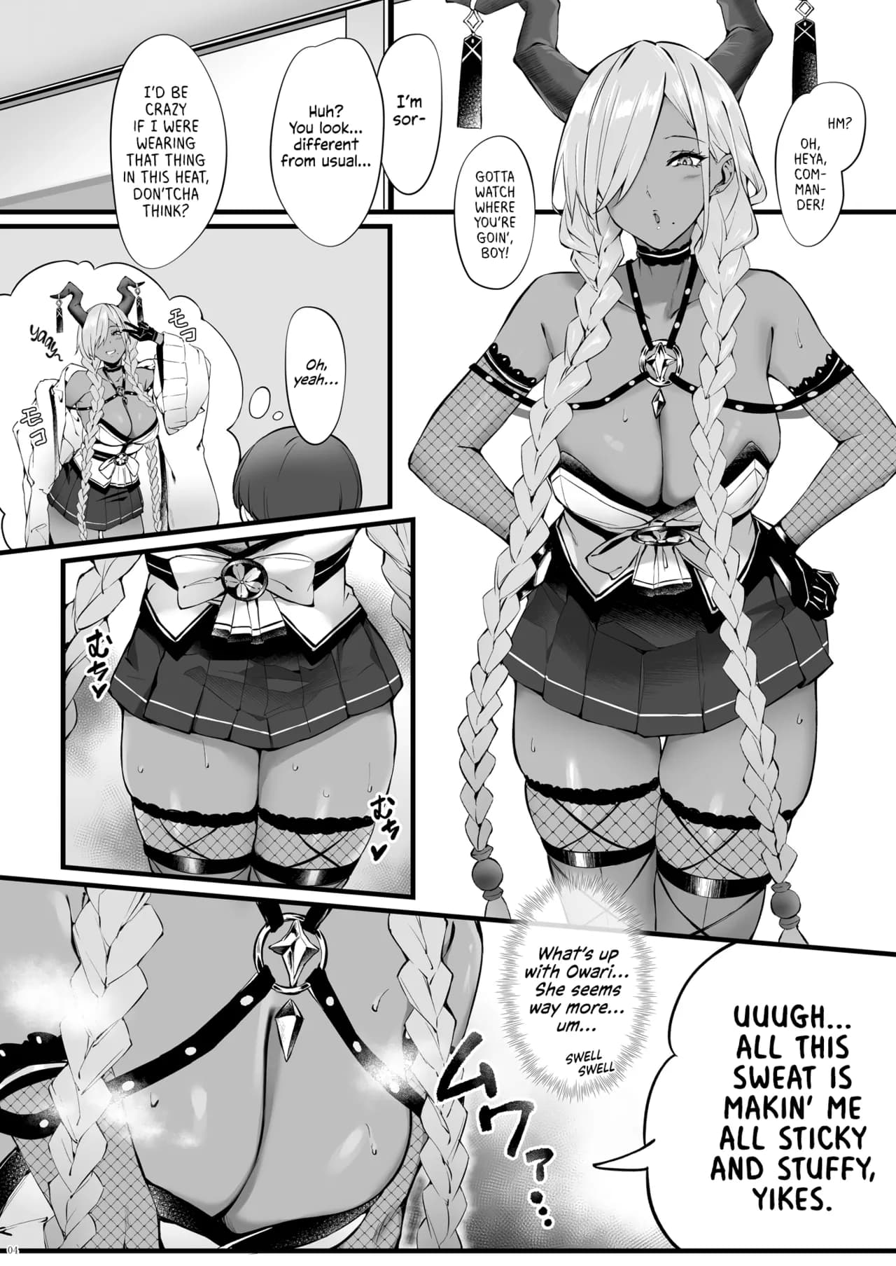 [SALTCHOC (Naha 78, Yasuda K)] Owari to Shota Shikikan no Majiyaba na Love Power | Owari and Commander's Super High Sex Drive (Azur Lane) [English] [Shiromaru] [Decensored] [Digital] page 5