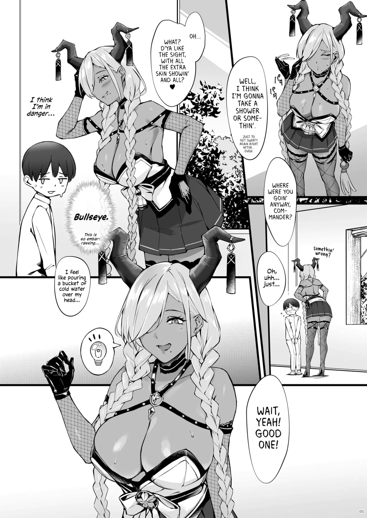 [SALTCHOC (Naha 78, Yasuda K)] Owari to Shota Shikikan no Majiyaba na Love Power | Owari and Commander's Super High Sex Drive (Azur Lane) [English] [Shiromaru] [Decensored] [Digital] page 6